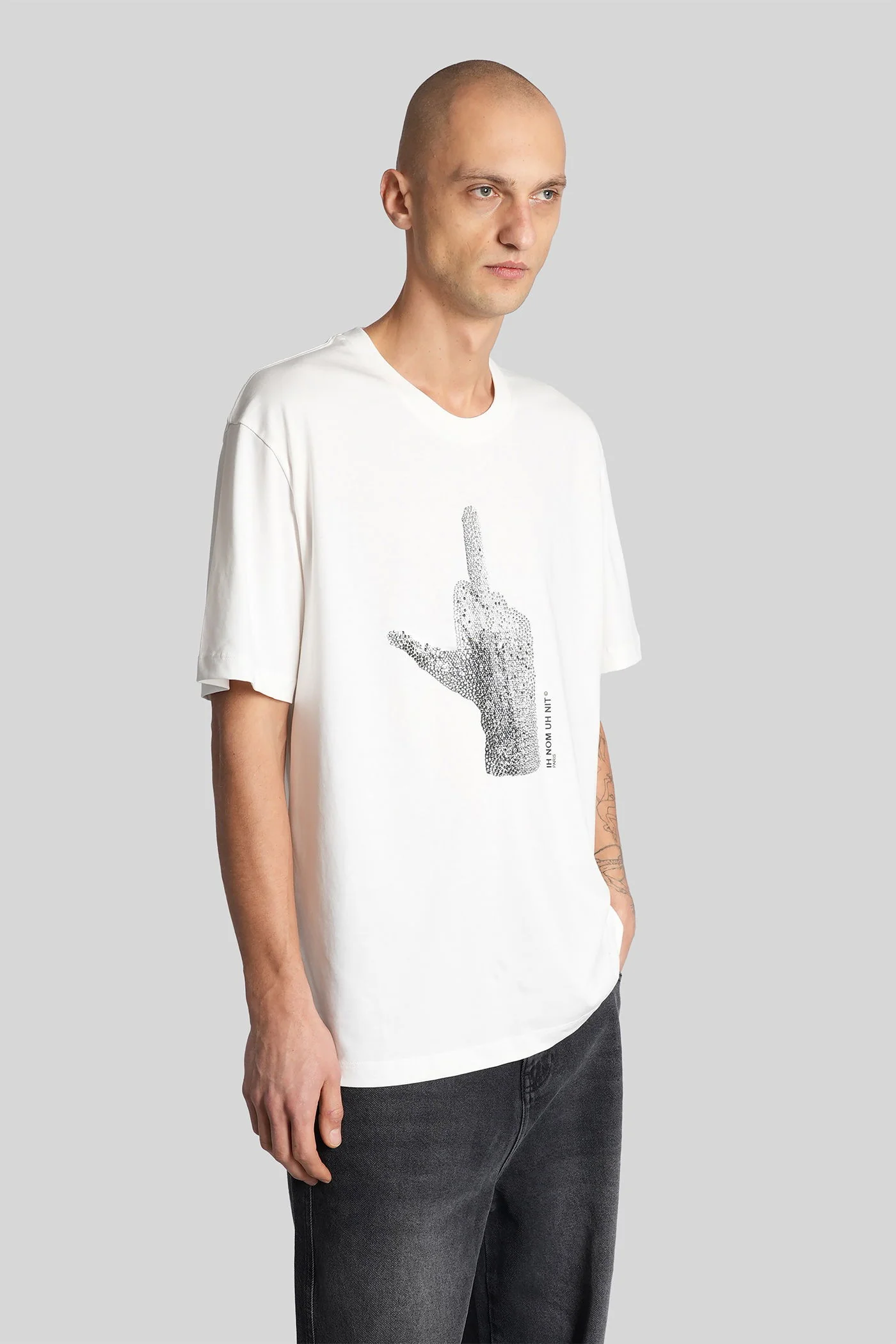 T-Shirt in white cotton - Image 4