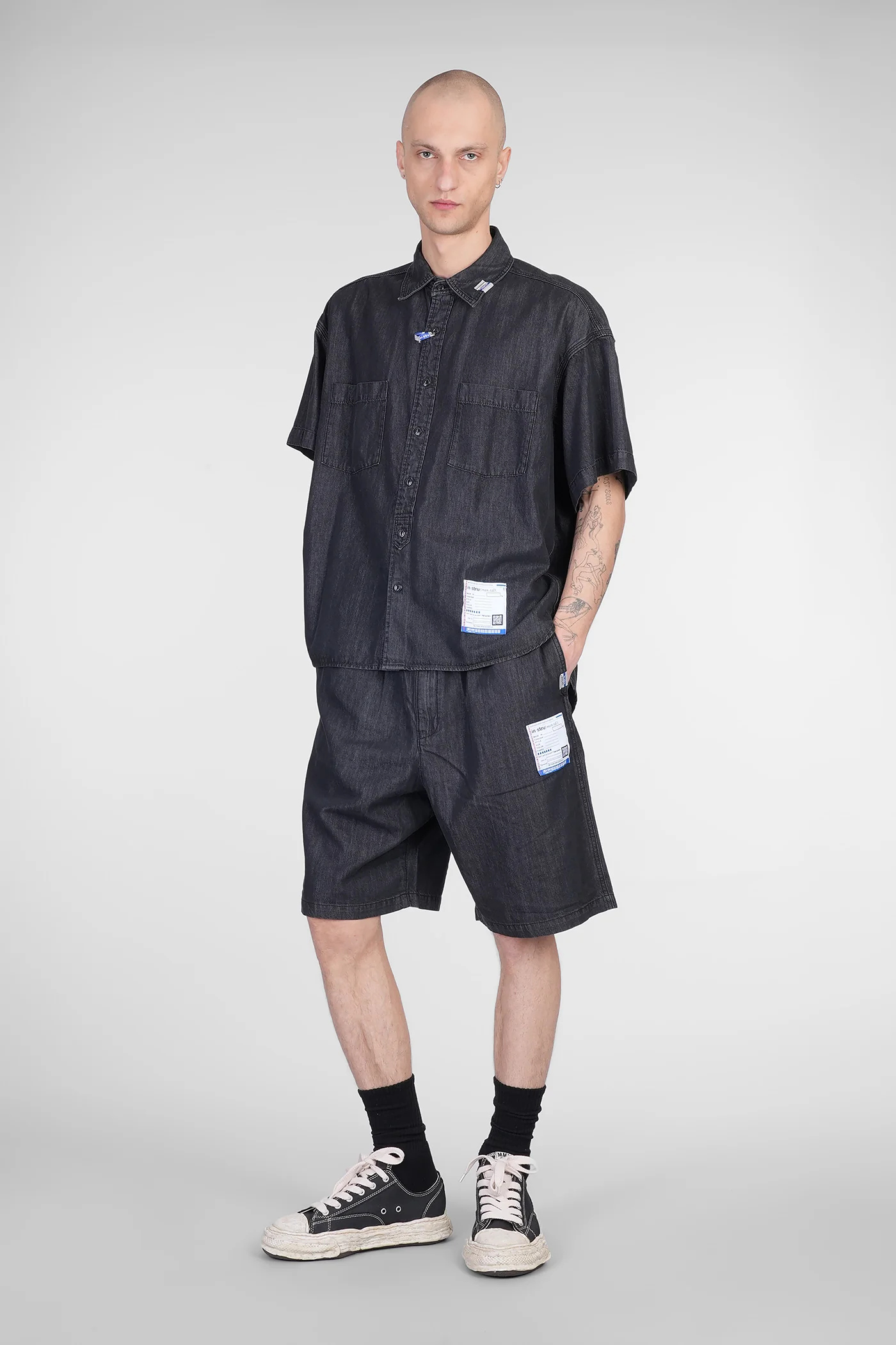 Shorts in black cotton - Image 27