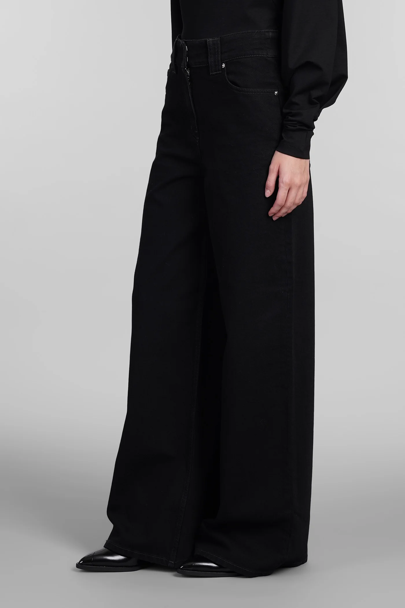 Abriel Jeans in black cotton - Image 4
