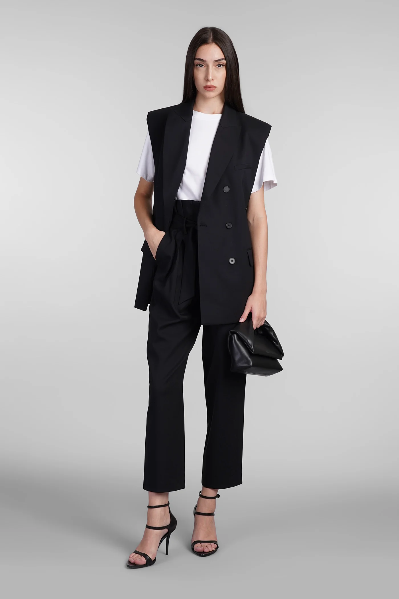 Anilah Blazer in black viscose - Image 2