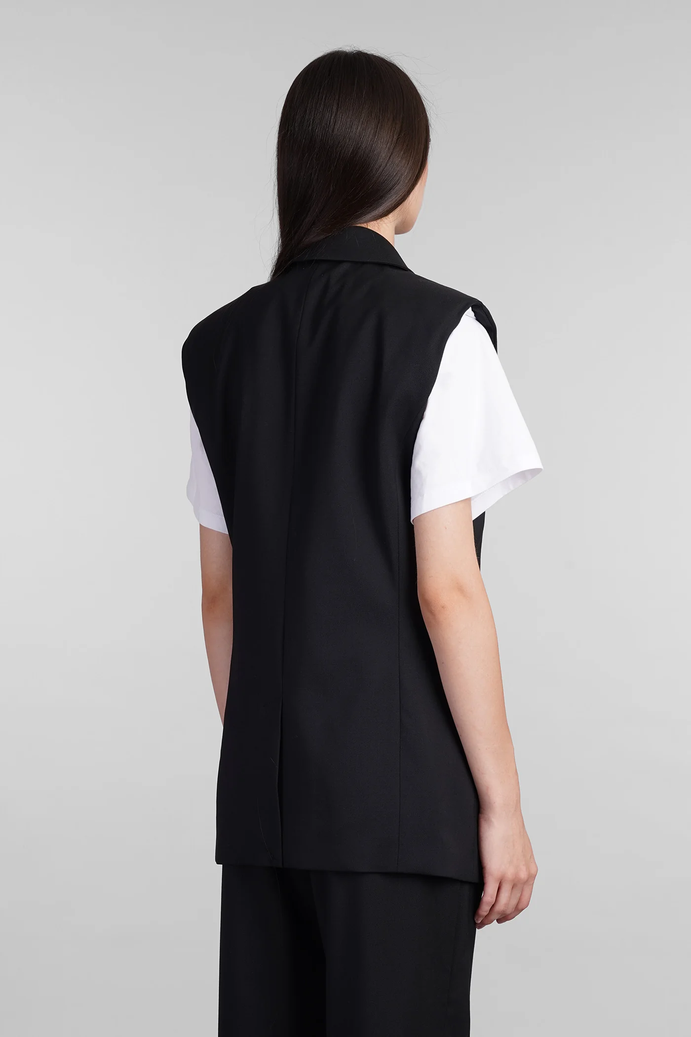 Anilah Blazer in black viscose - Image 3