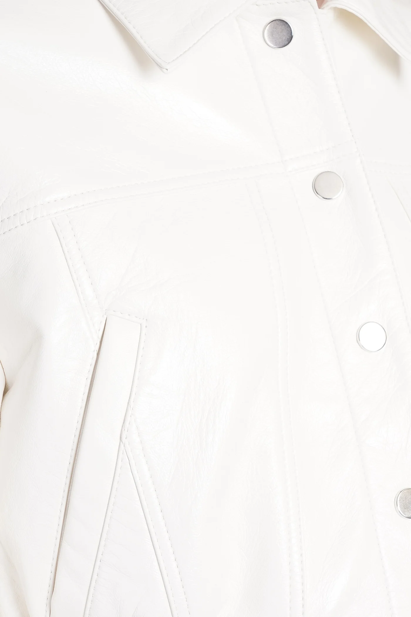 Bulut Leather jacket in white leather - Image 5