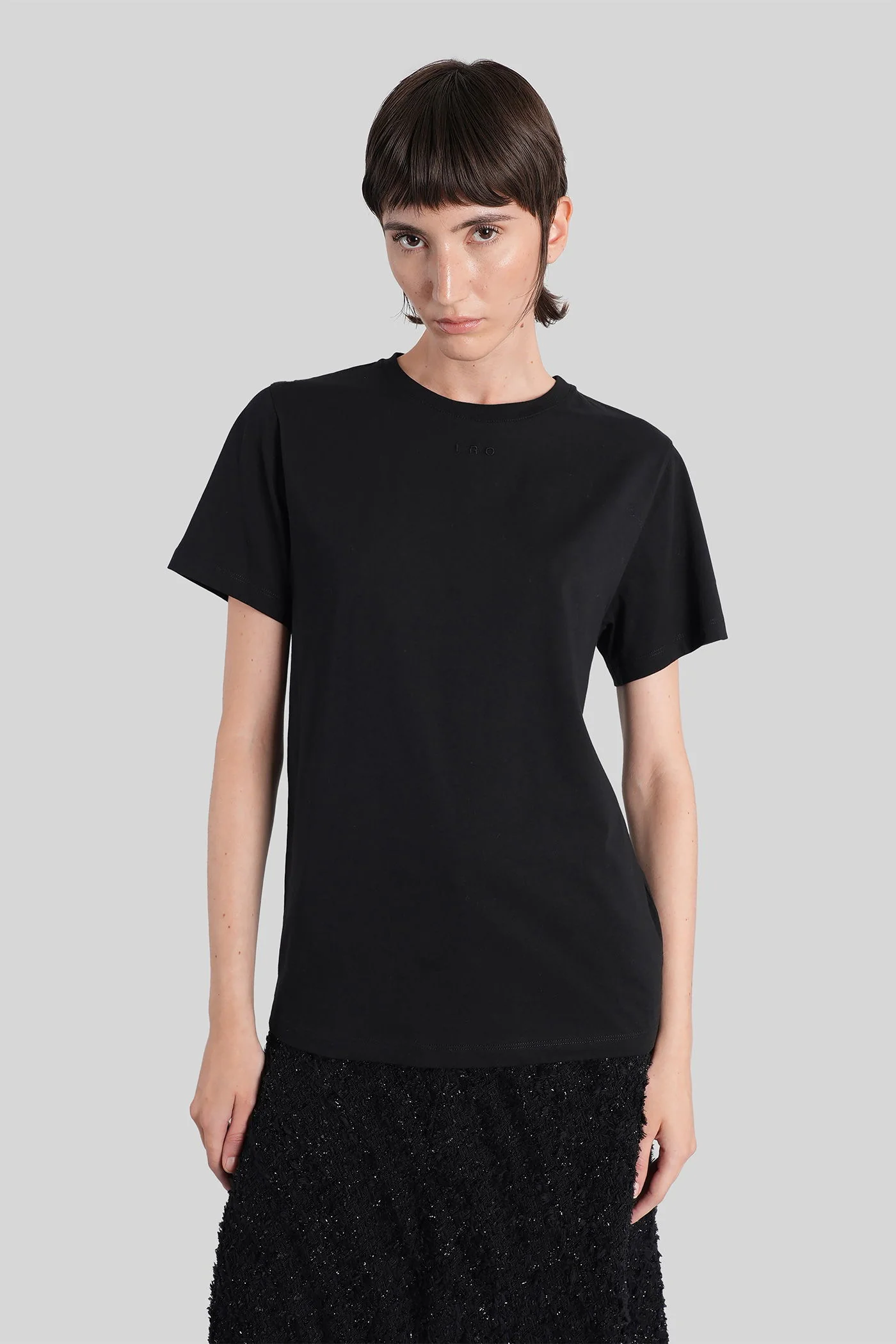 Candida T-Shirt in black cotton - Image 17