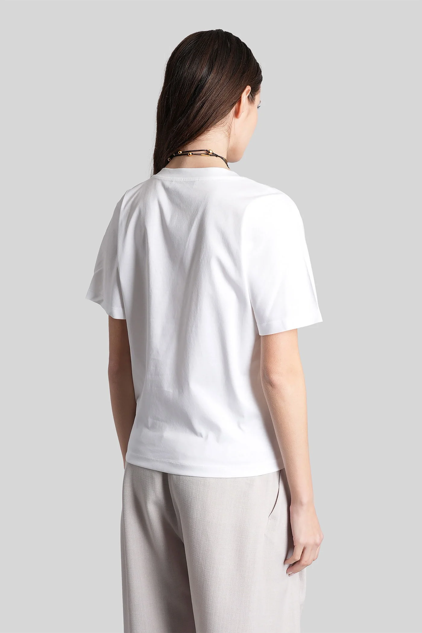 Celiane T-Shirt in white cotton - Image 3