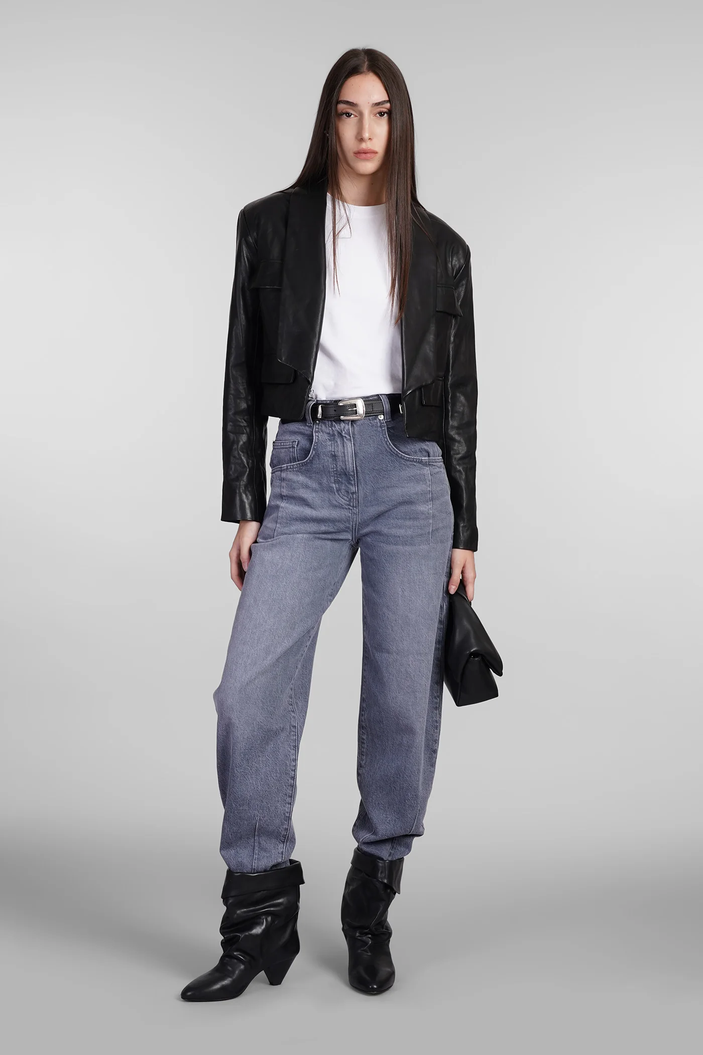 Cybele Leather jacket in black leather - Image 2