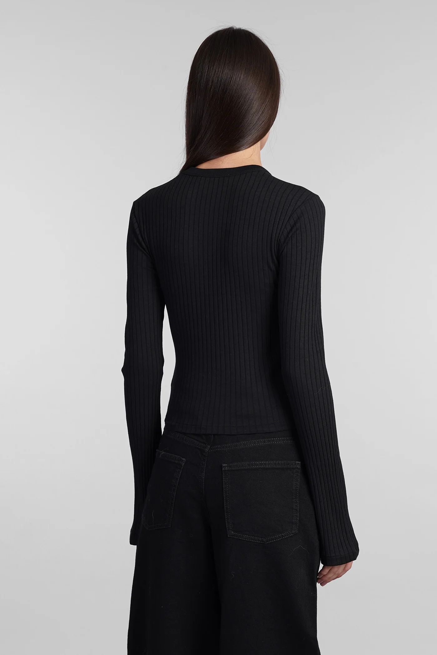 Ersilia Topwear in black cotton - Image 3
