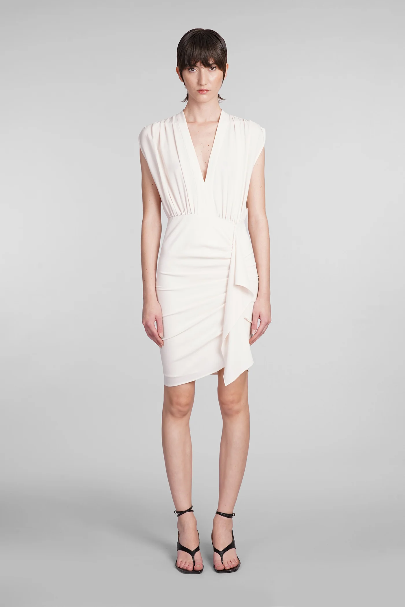Essone Dress woman  in beige acetate