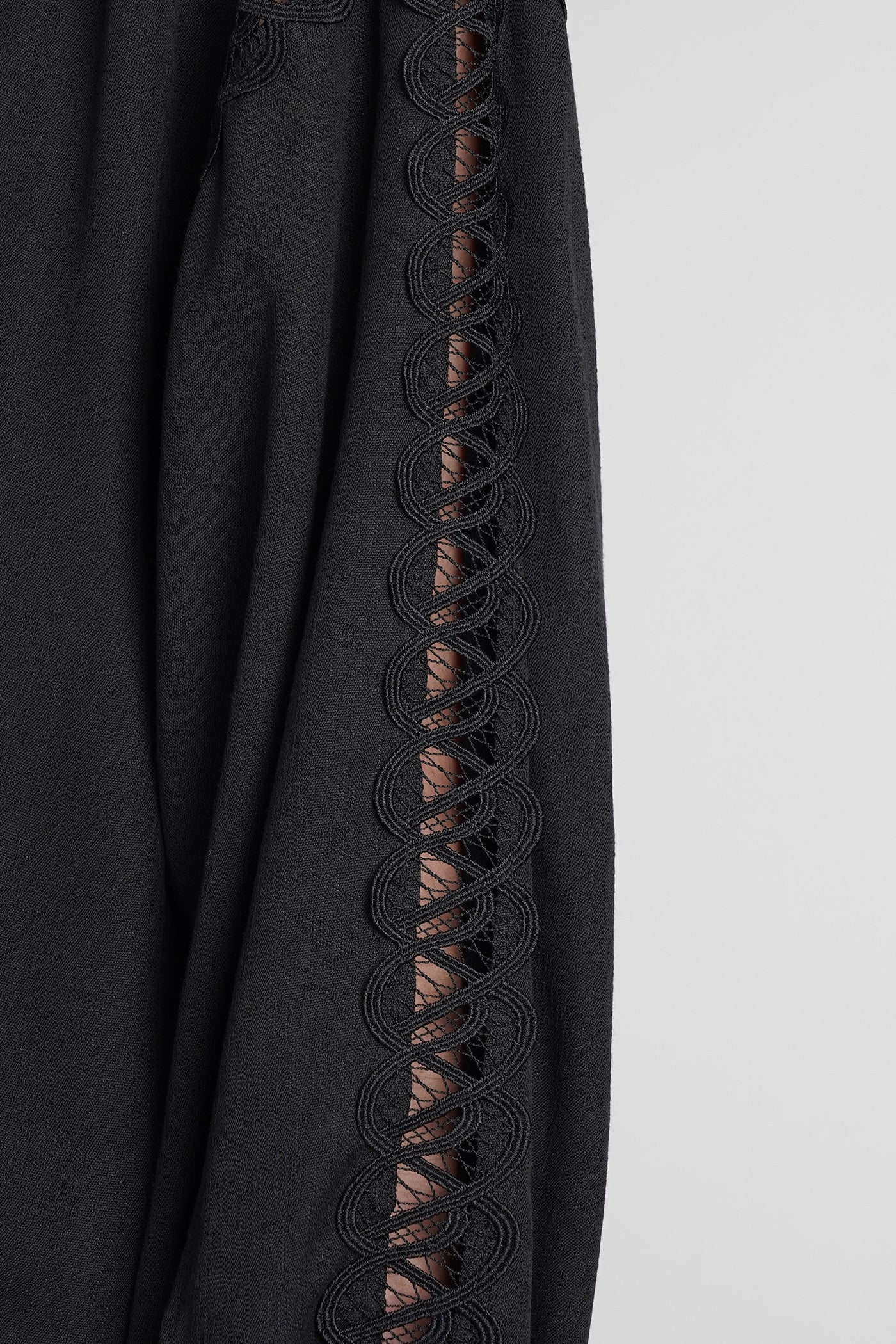 Ganitte Blouse in black polyamide - Image 5