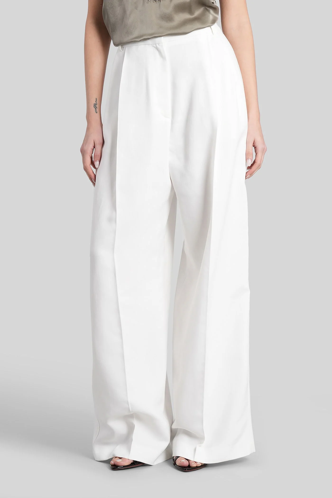 Helis Pants in white viscose