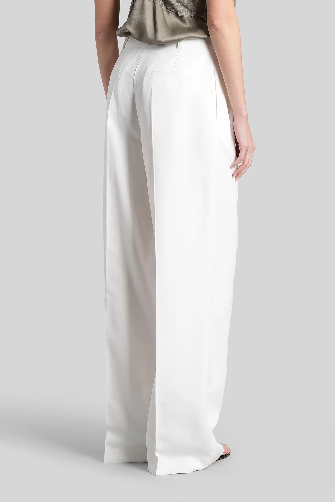 Helis Pants in white viscose - Image 3