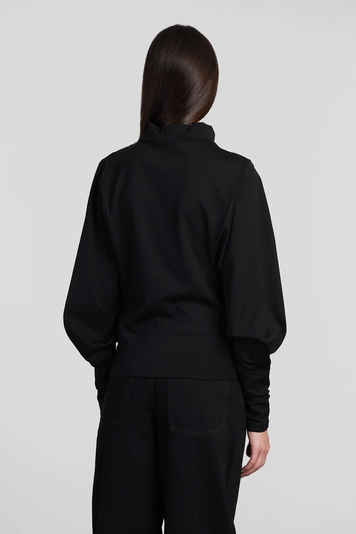 Melisso Topwear in black wool and polyester - Image 13