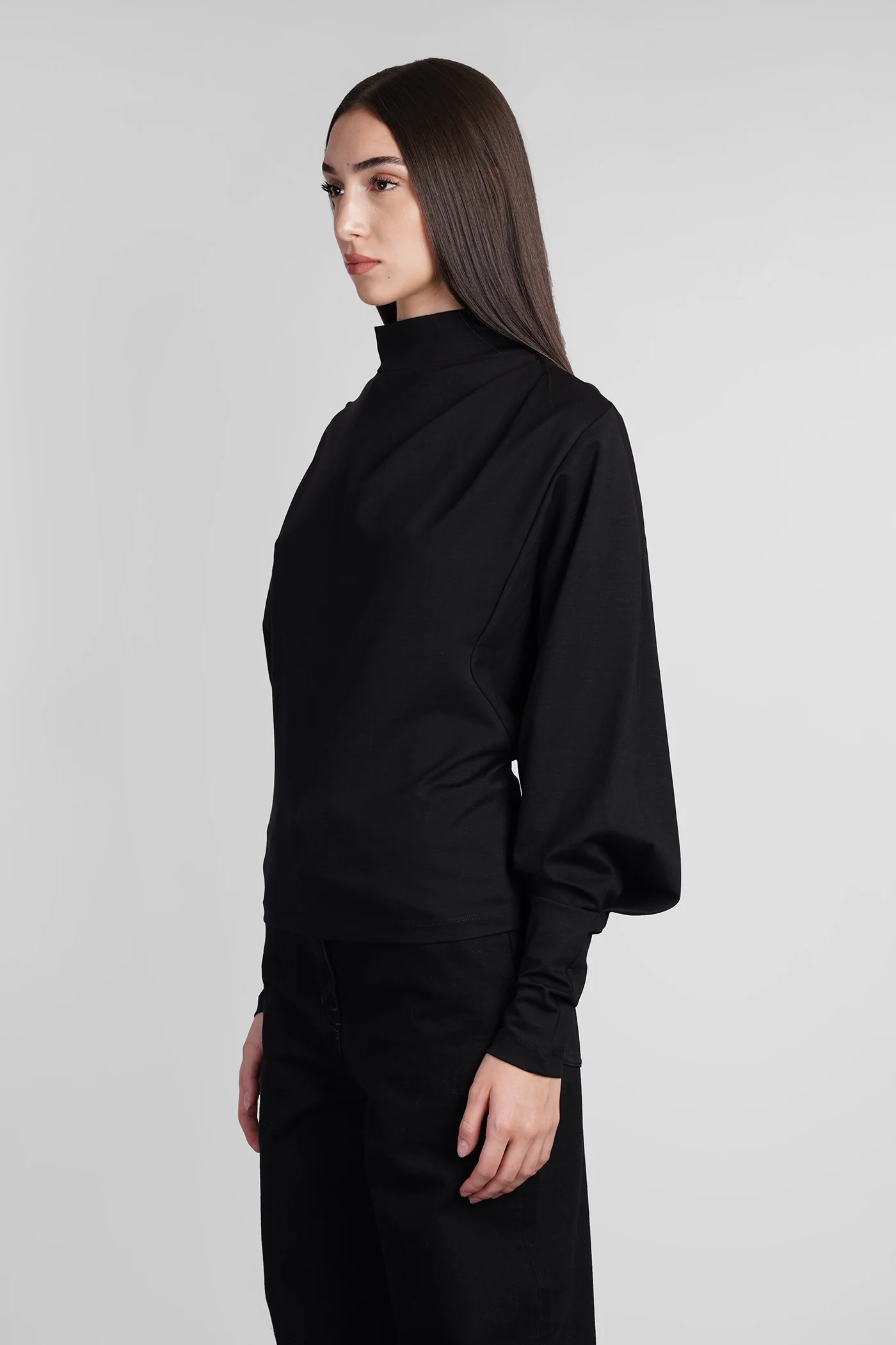 Melisso Topwear in black wool and polyester - Image 14