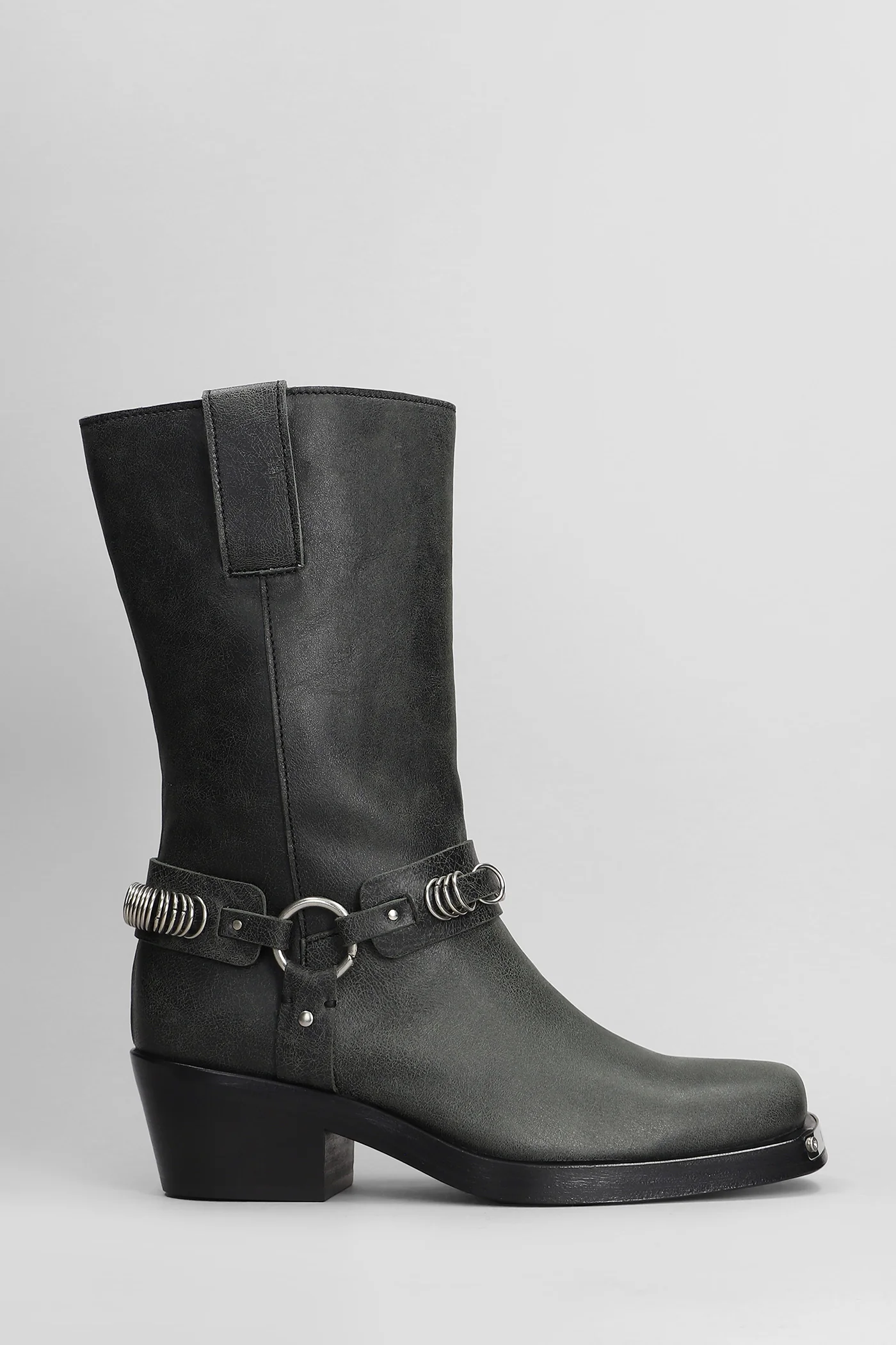 Motty High heels Ankle boots in grey leather
