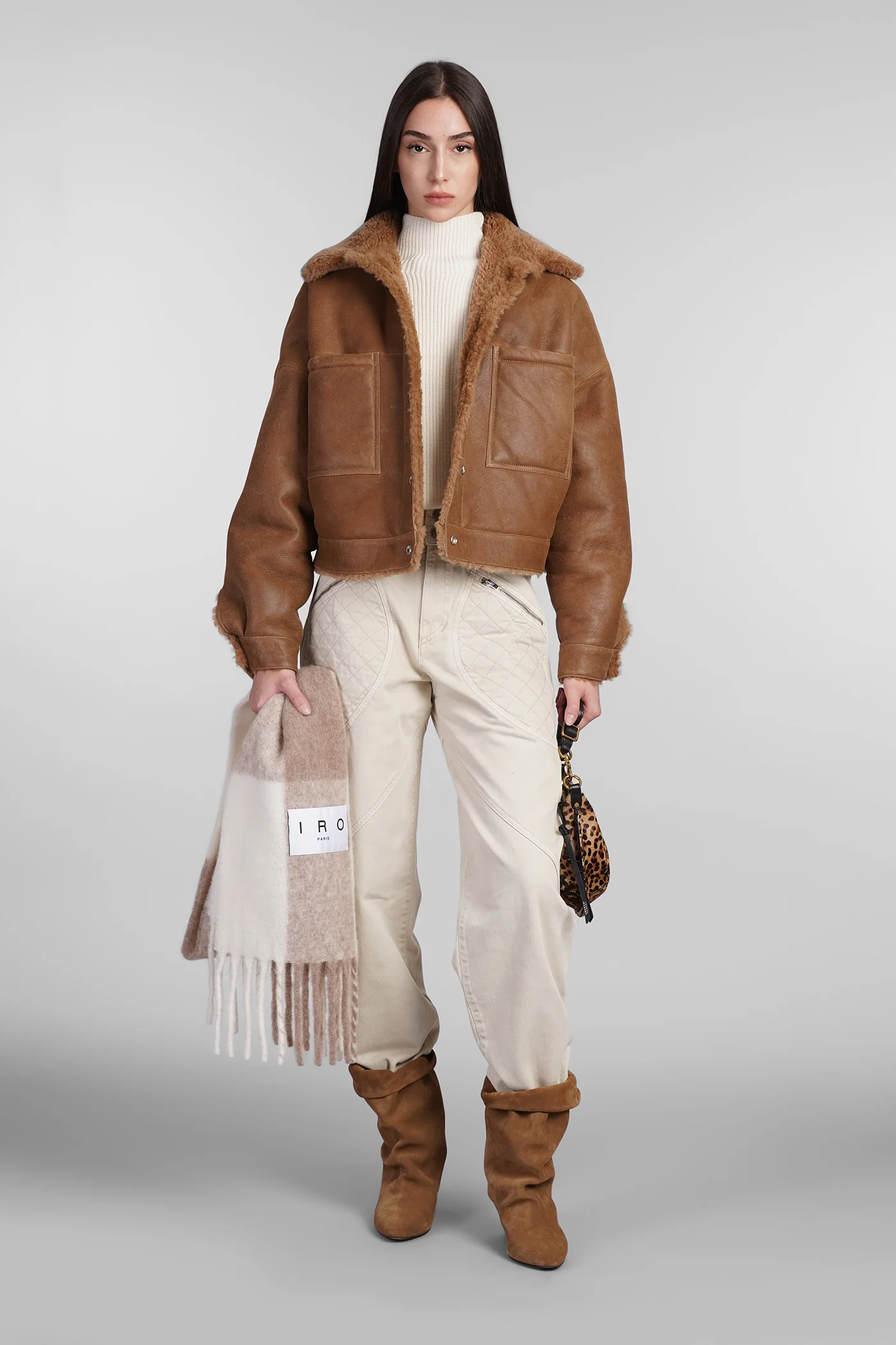 Nevisa Fur & Shearling in Camel leather - Image 2