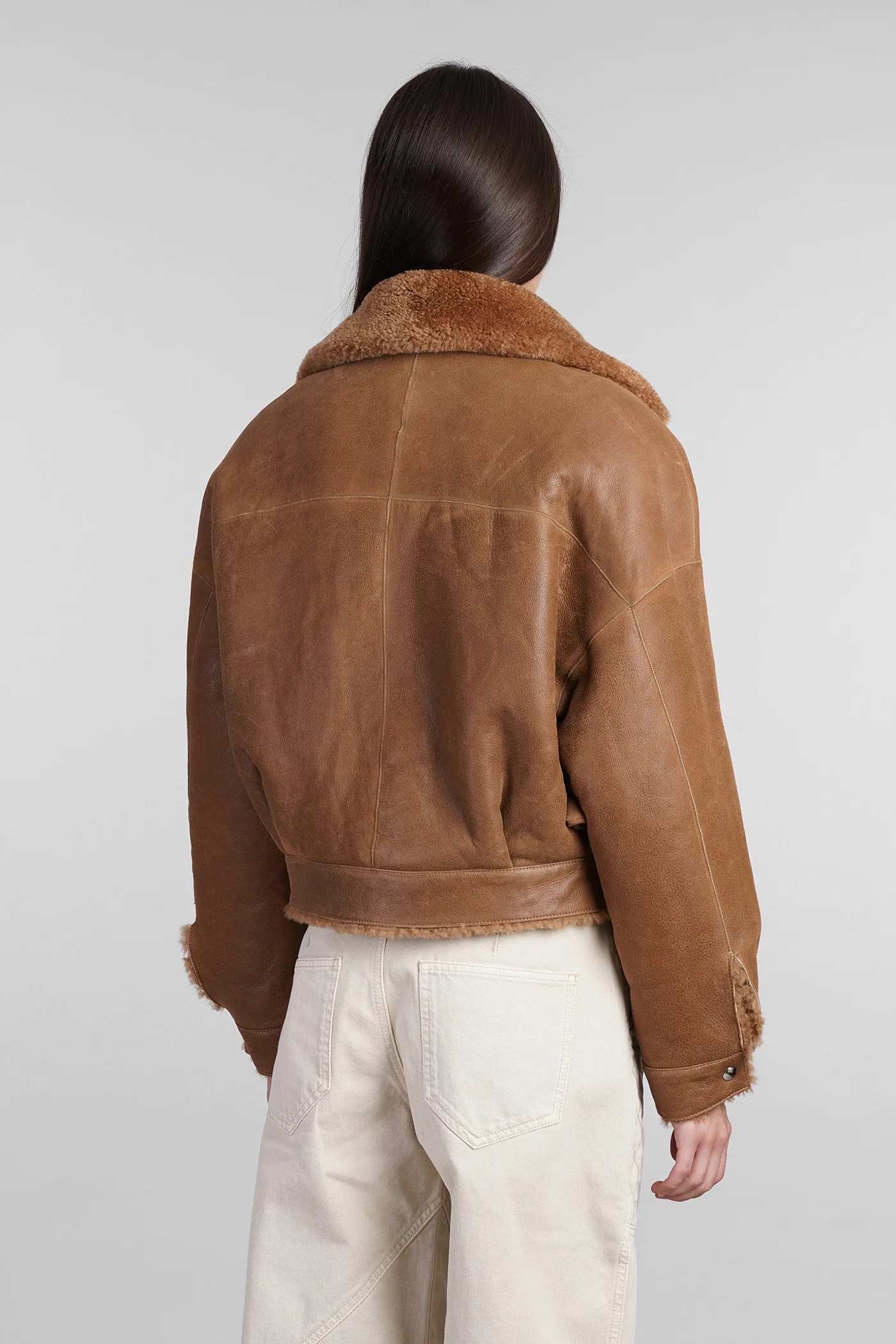 Nevisa Fur & Shearling in Camel leather - Image 3