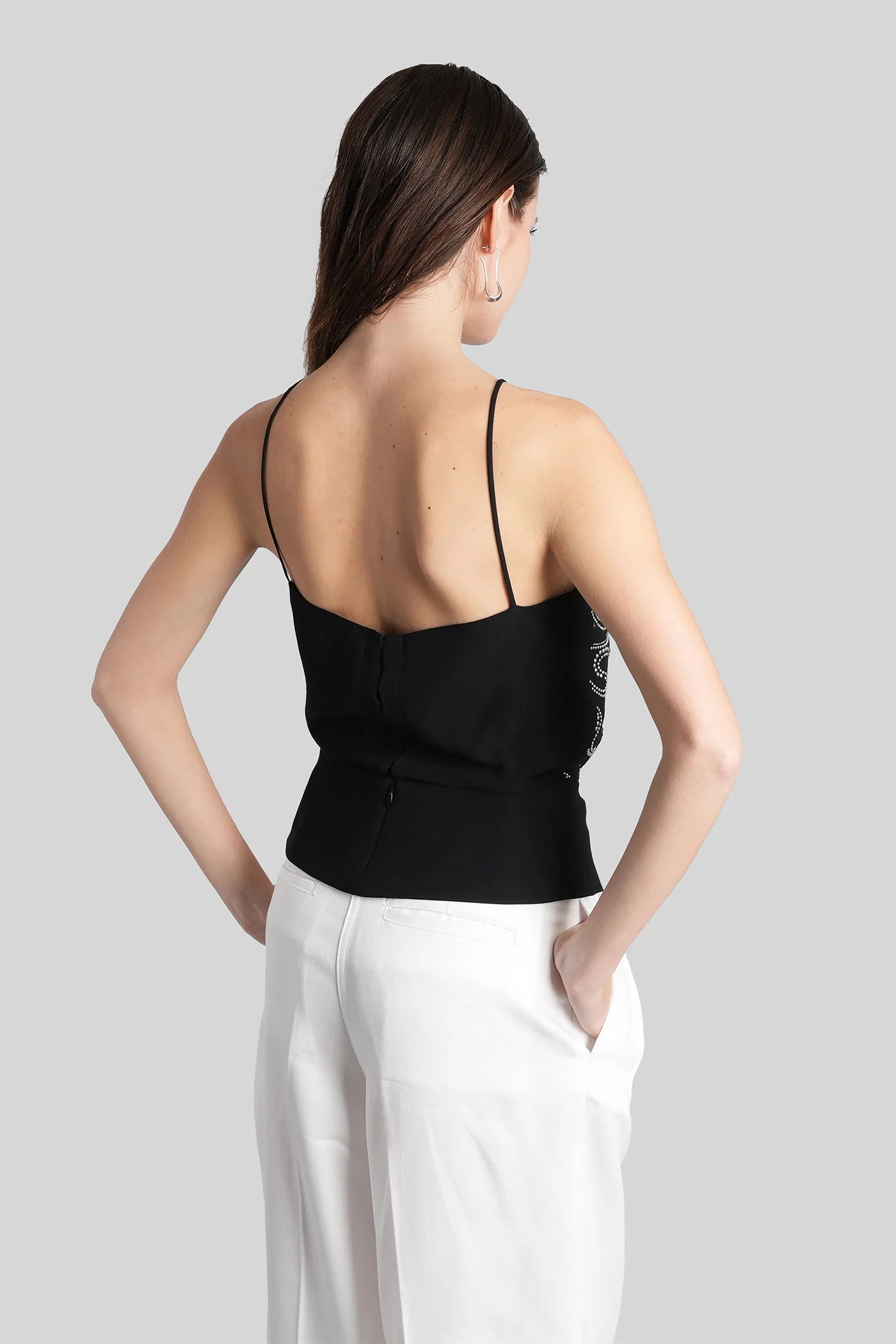 Olympe Topwear in black viscose - Image 3