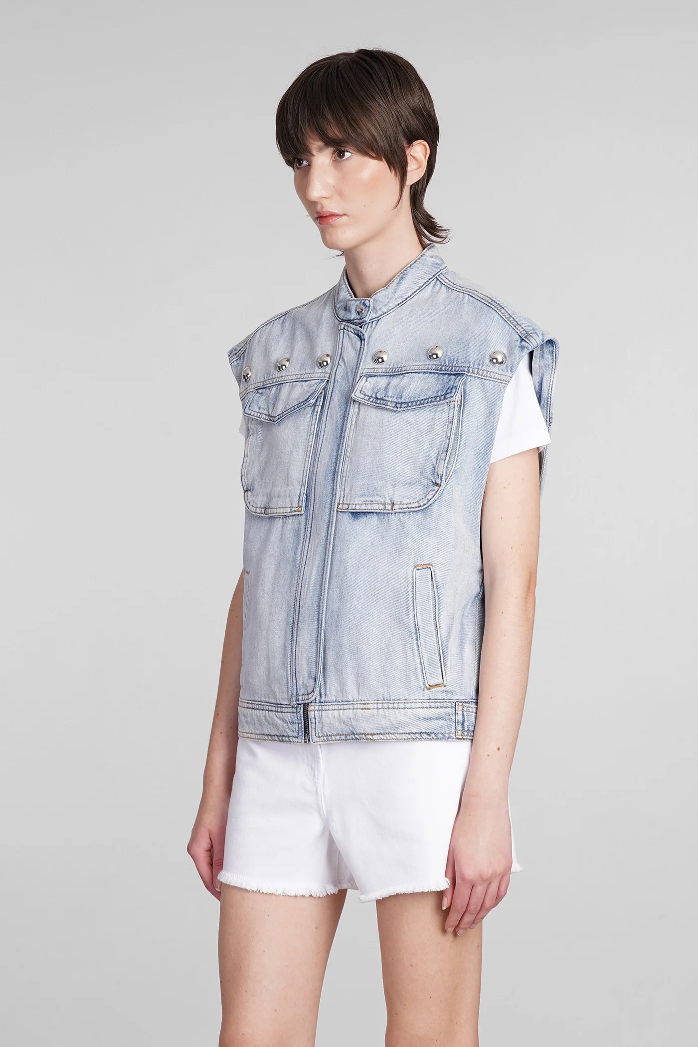 Orazio Denim Jackets in blue cotton - Image 4