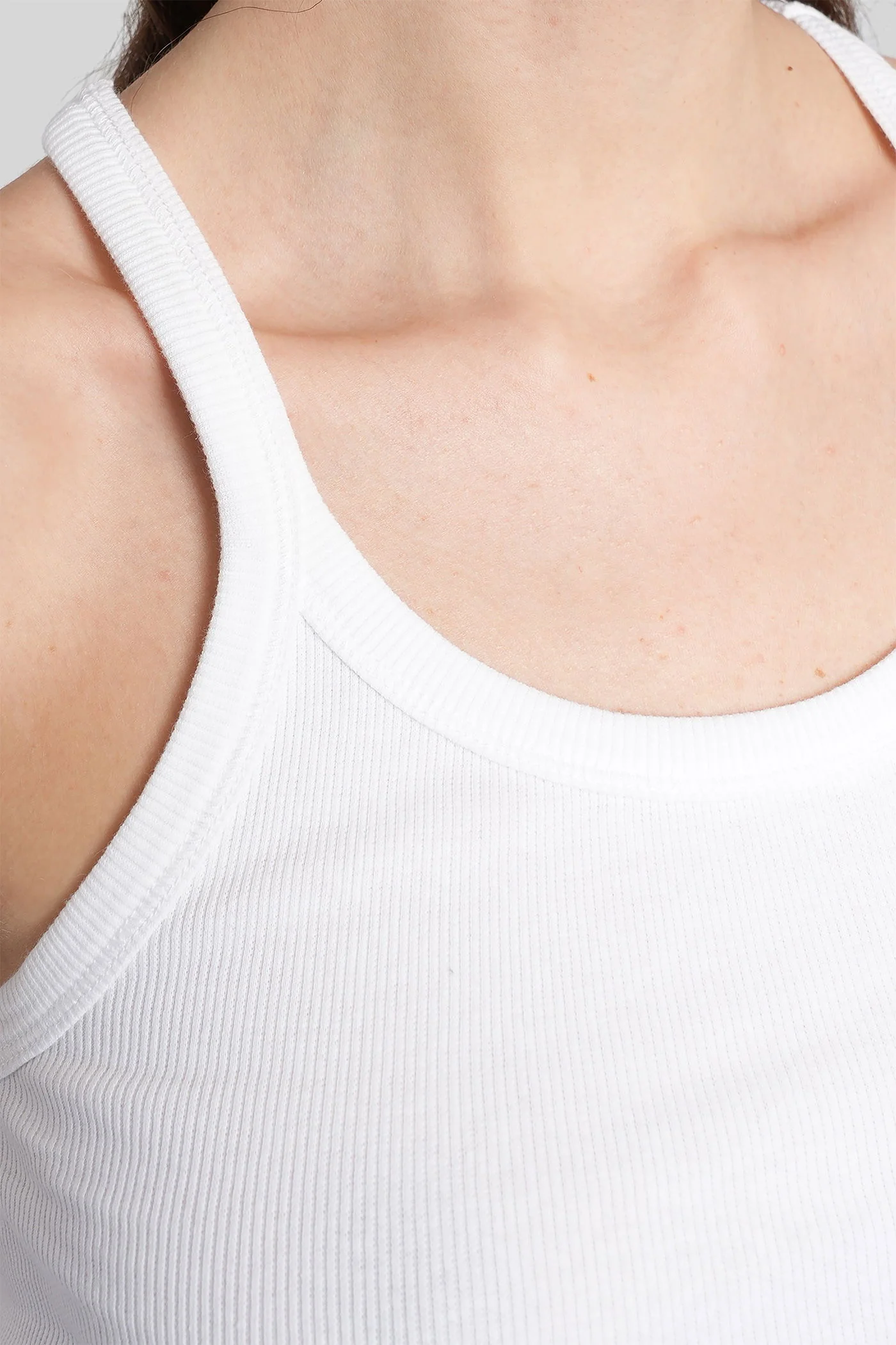 Palisso tank Top in white cotton - Image 5