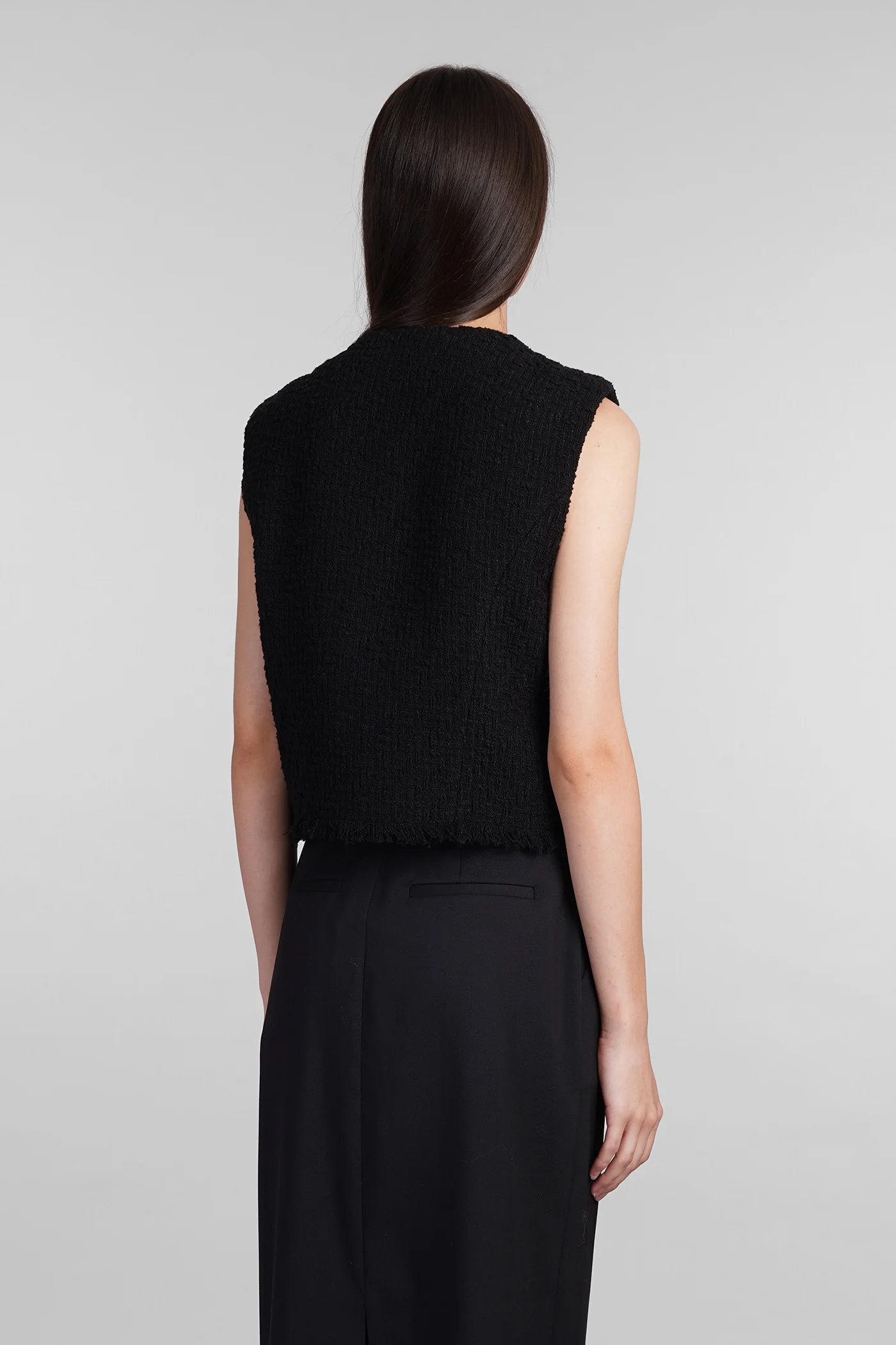 Ralphi Vest in black polyester - Image 3