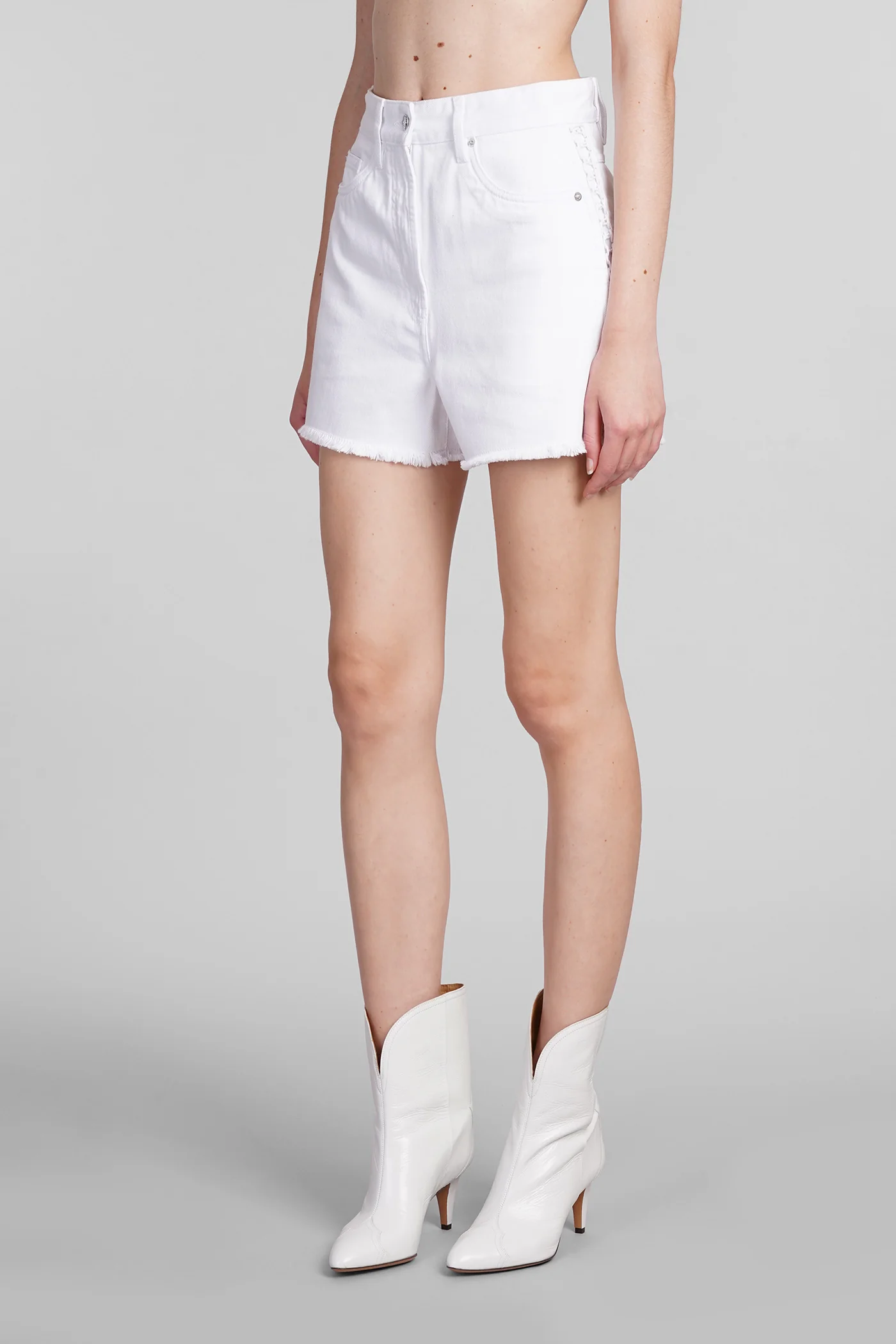 Salvadors Shorts in white cotton - Image 3