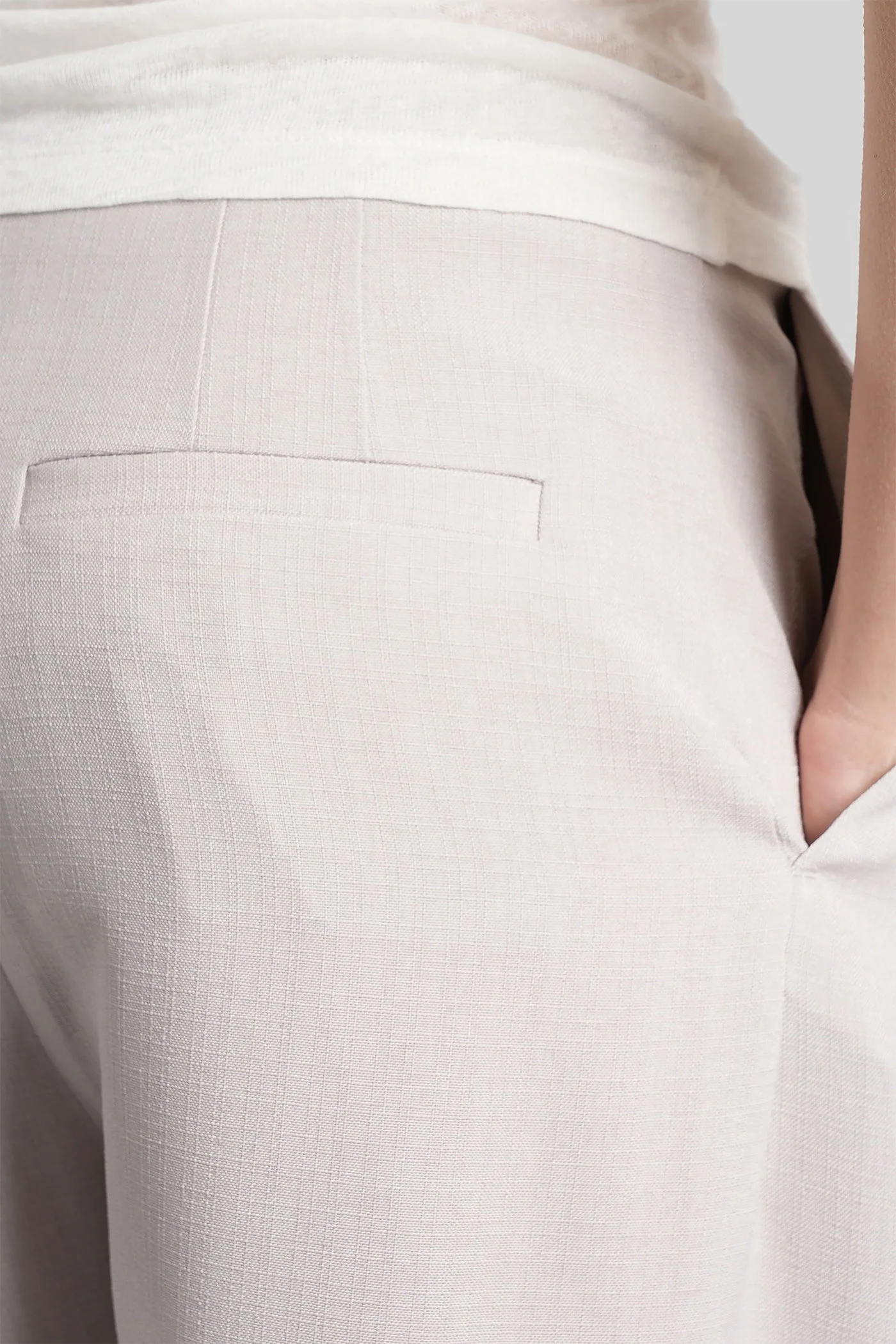 Sonja Pants in grey polyester - Image 4