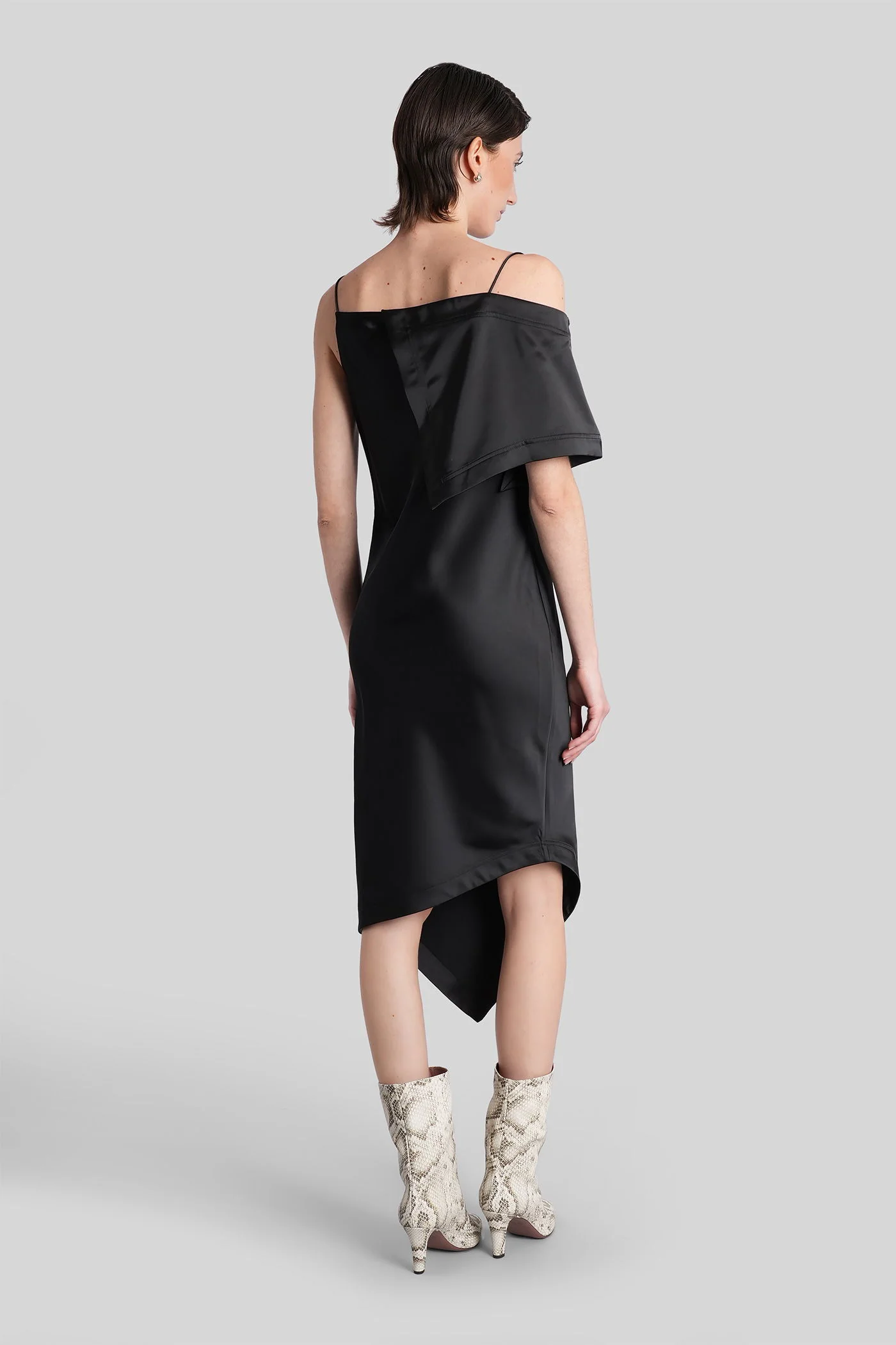 Thiana Long dress in black polyester - Image 18