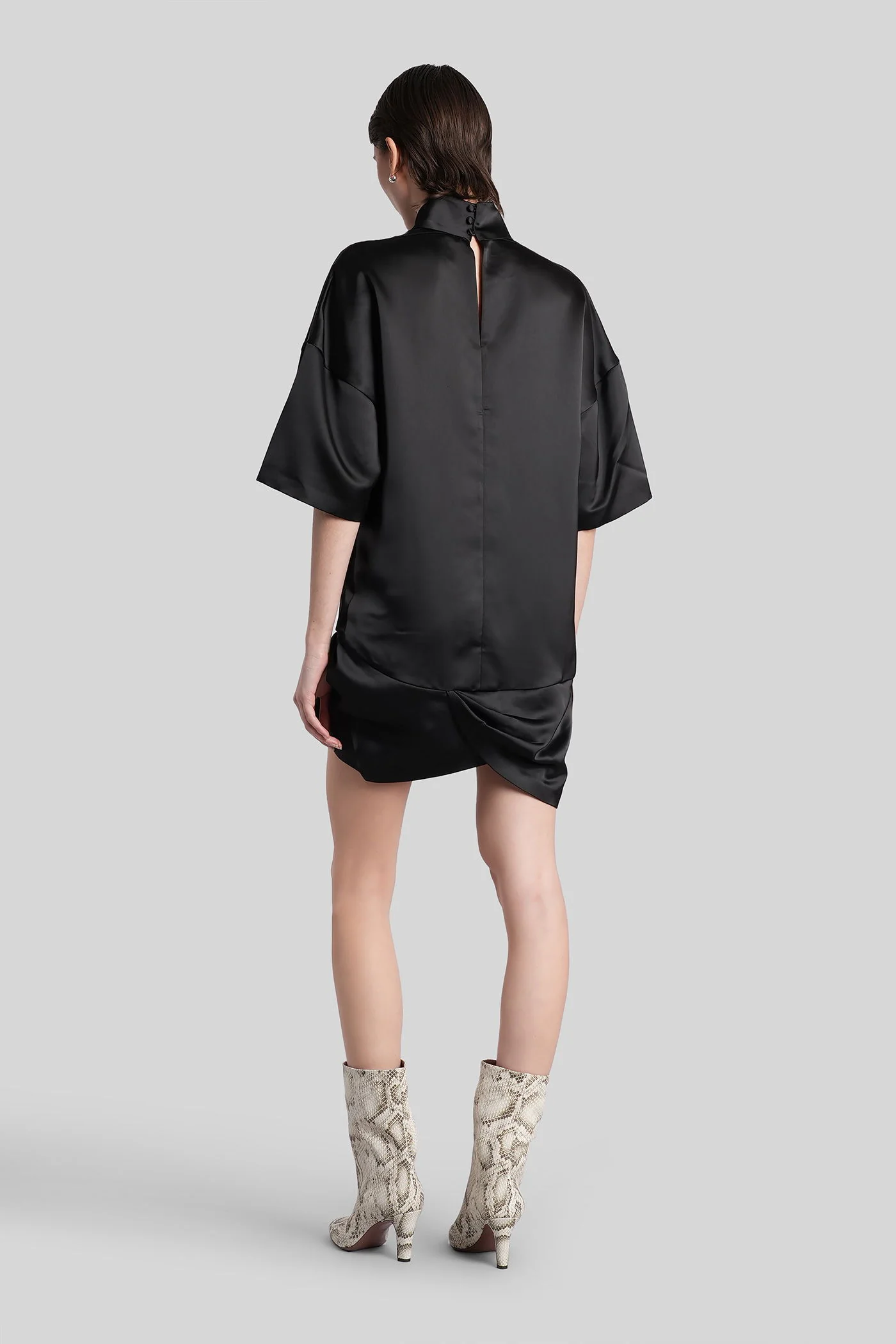 Tikka Mini dress in black polyester - Image 3