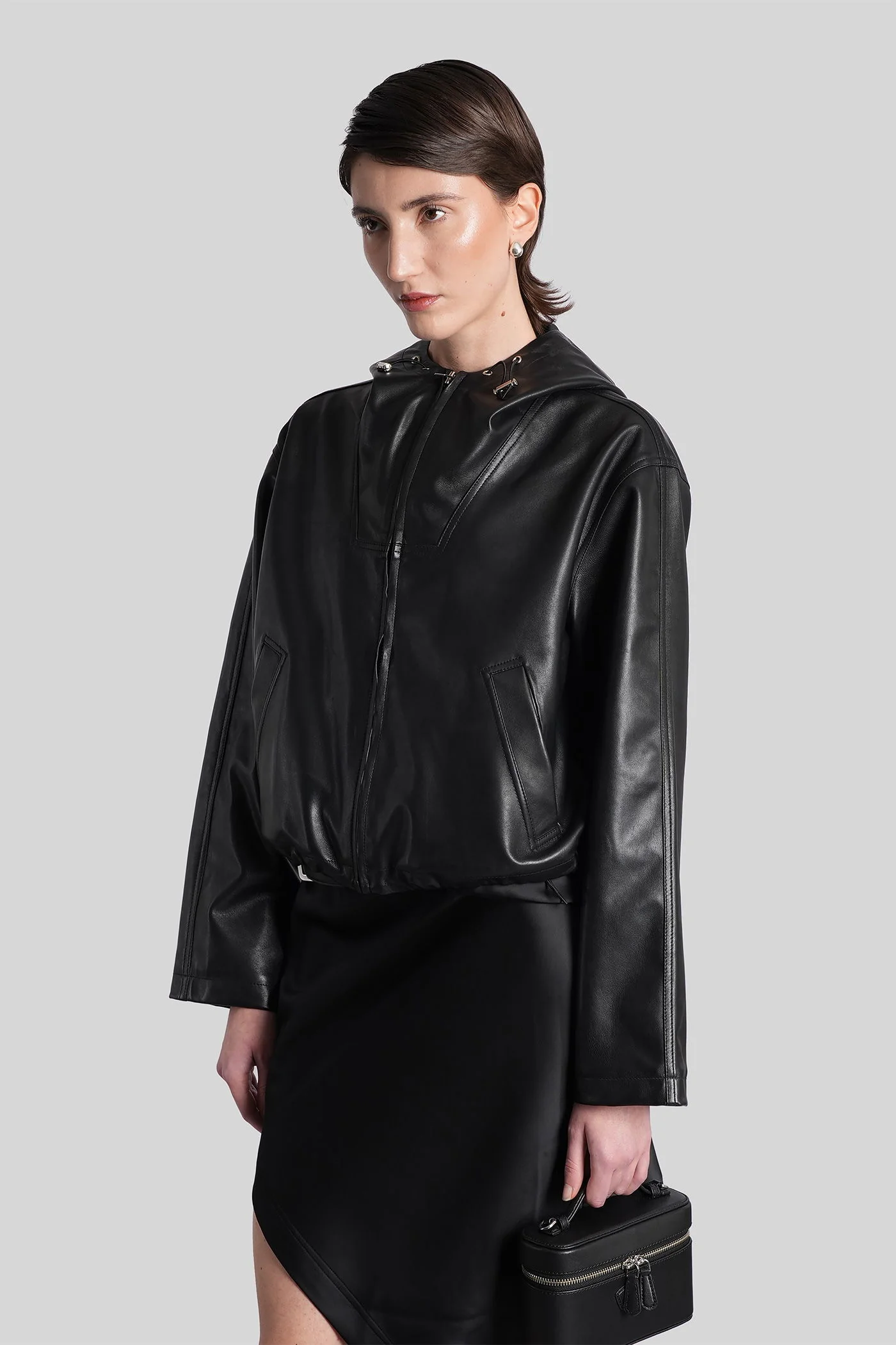 Tulum Leather jacket in black leather - Image 4