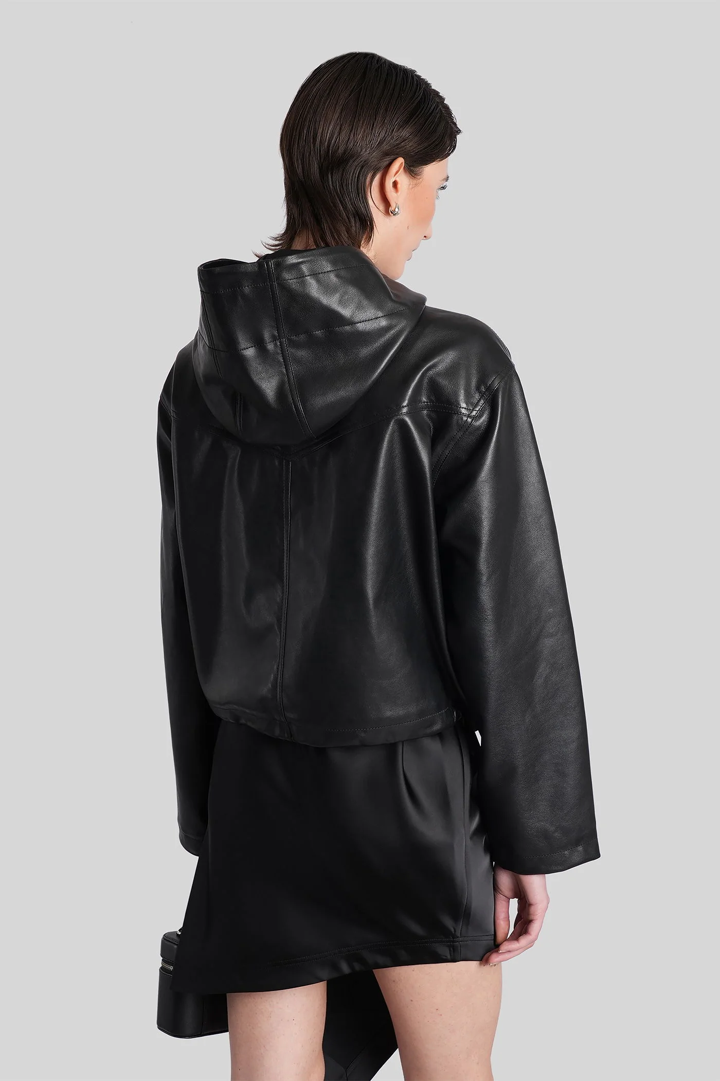 Tulum Leather jacket in black leather - Image 8