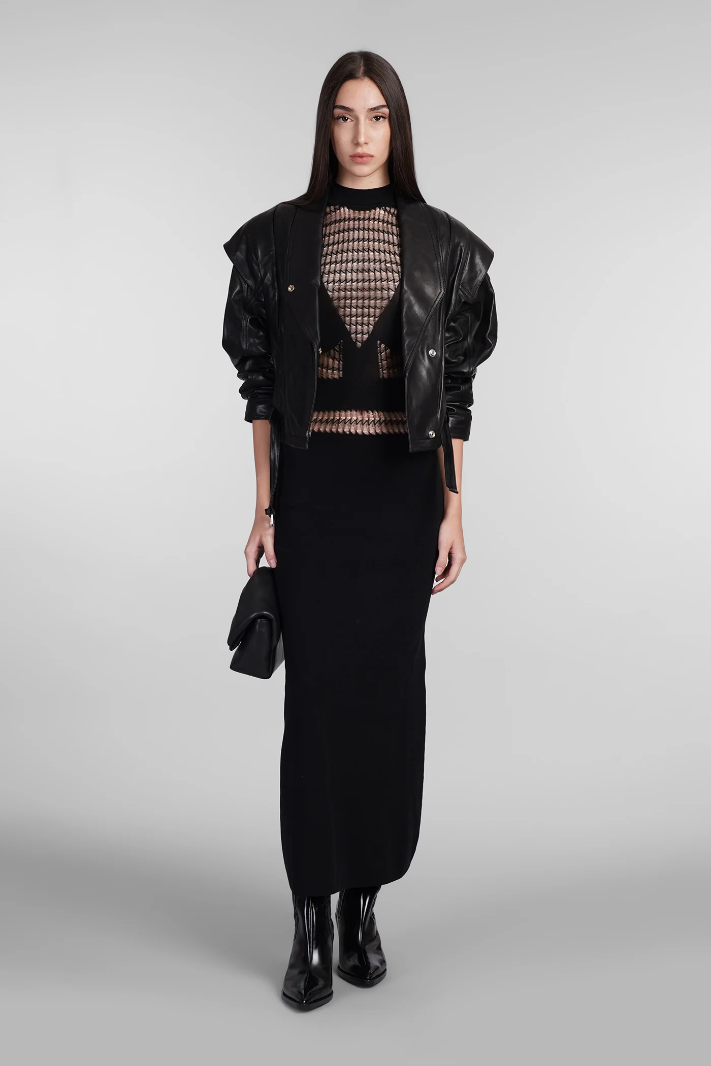 Yukito Biker jacket in black leather - Image 2