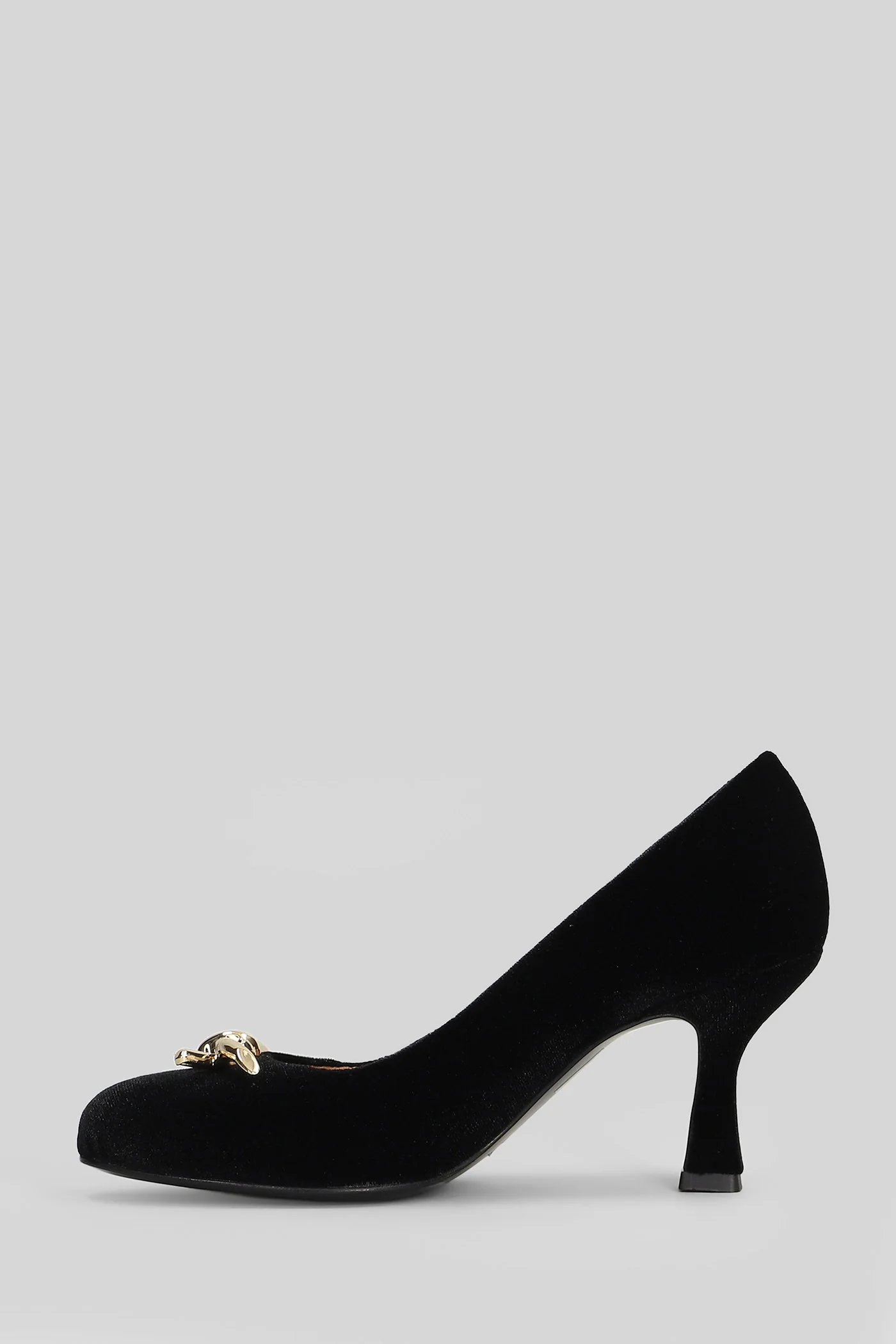 Pumps in black velvet - Image 3