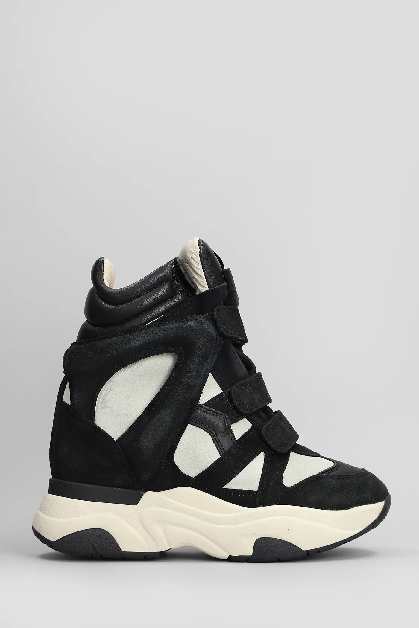 Balskee Sneakers in black suede and leather