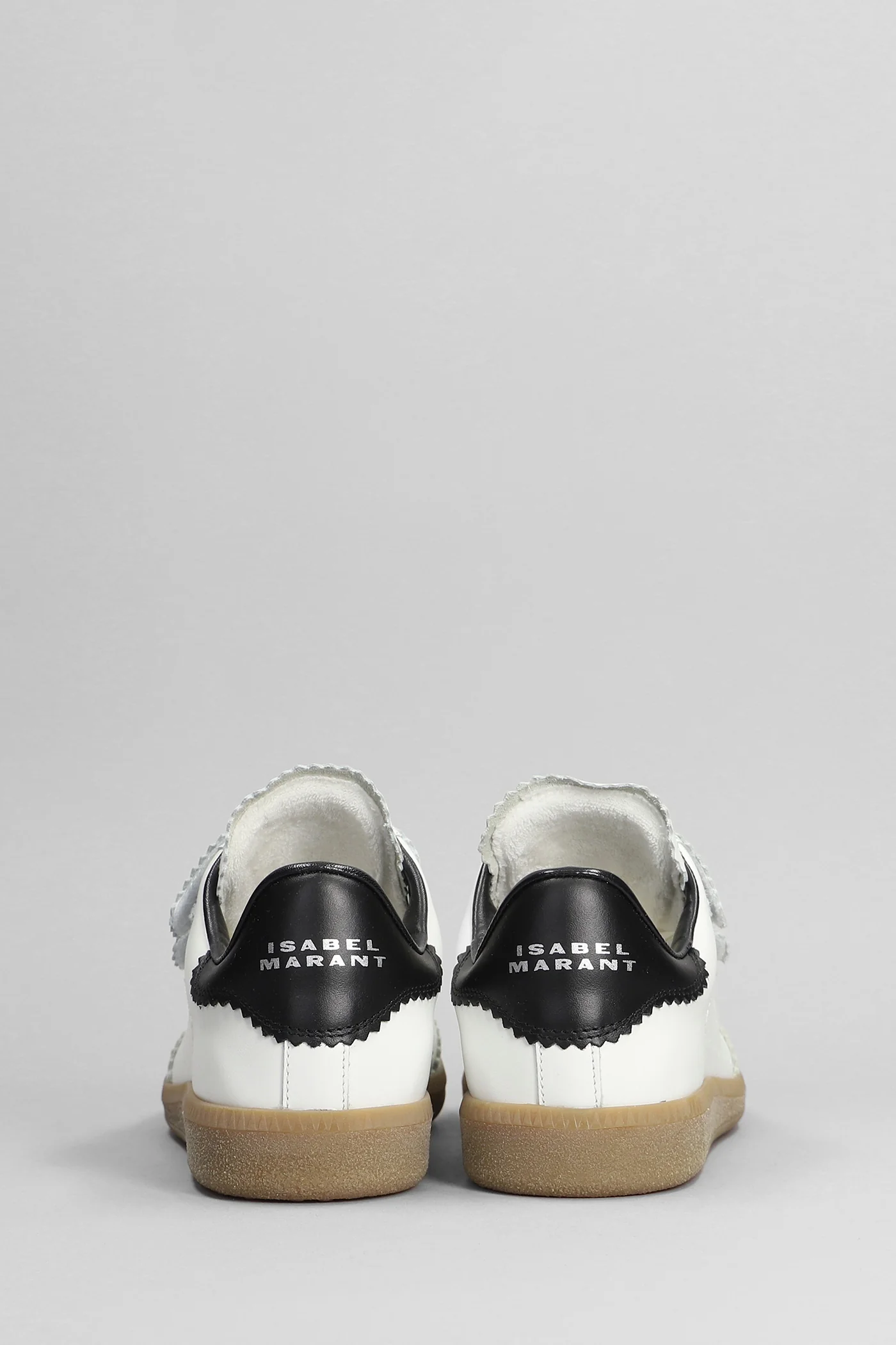 Beth Sneakers in white suede and leather - Image 4