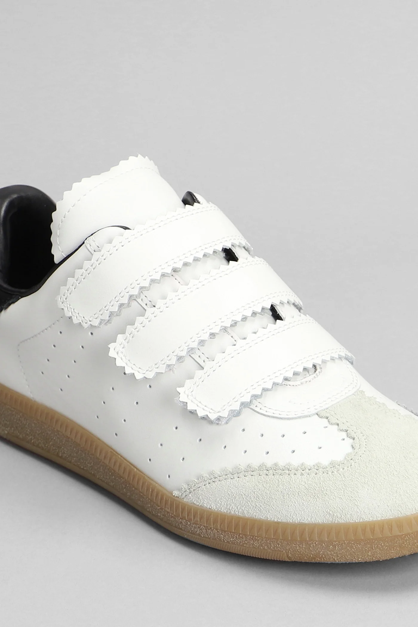 Beth Sneakers in white suede and leather - Image 5