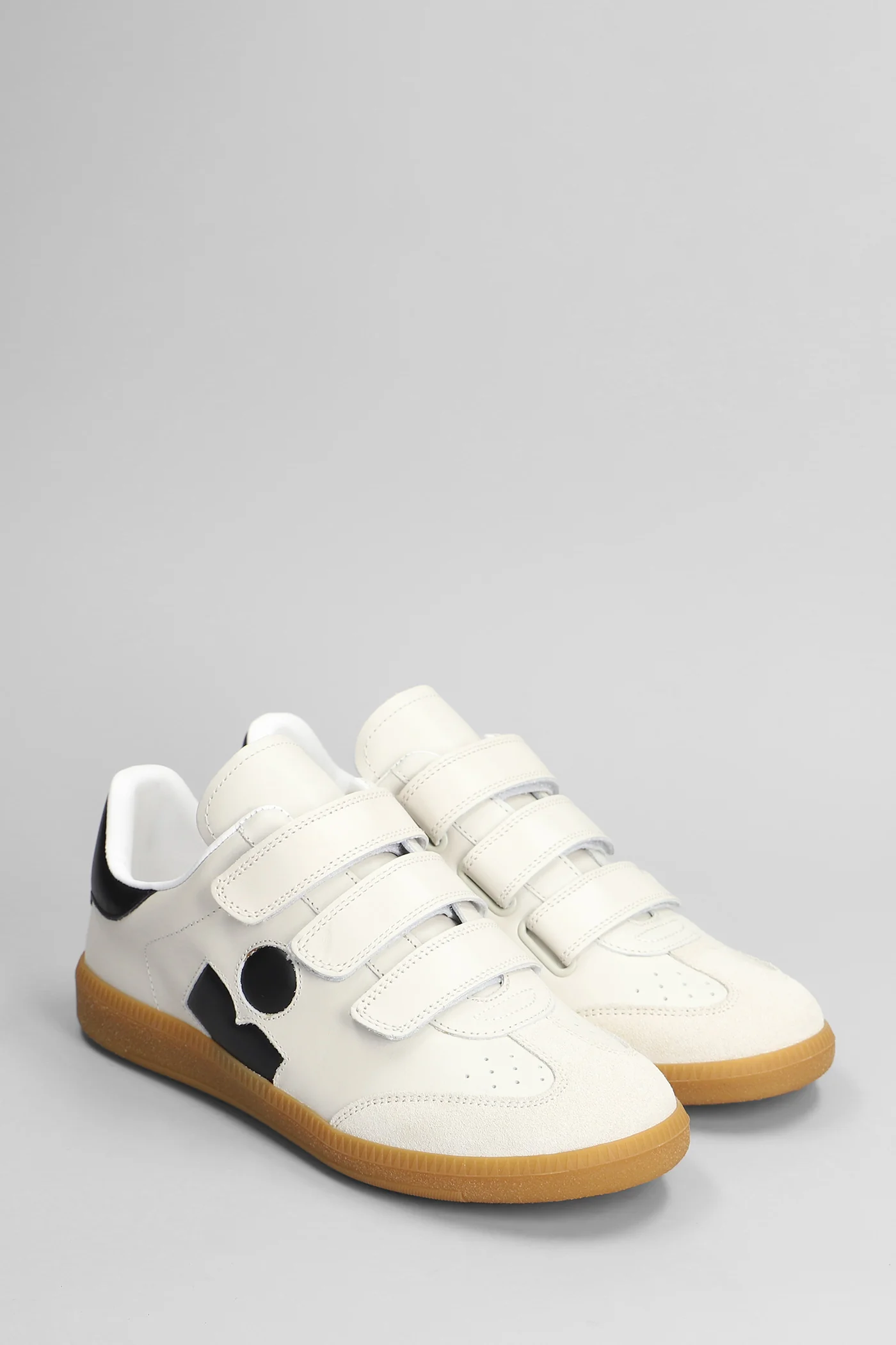 Beth Sneakers in white suede and leather - Image 2