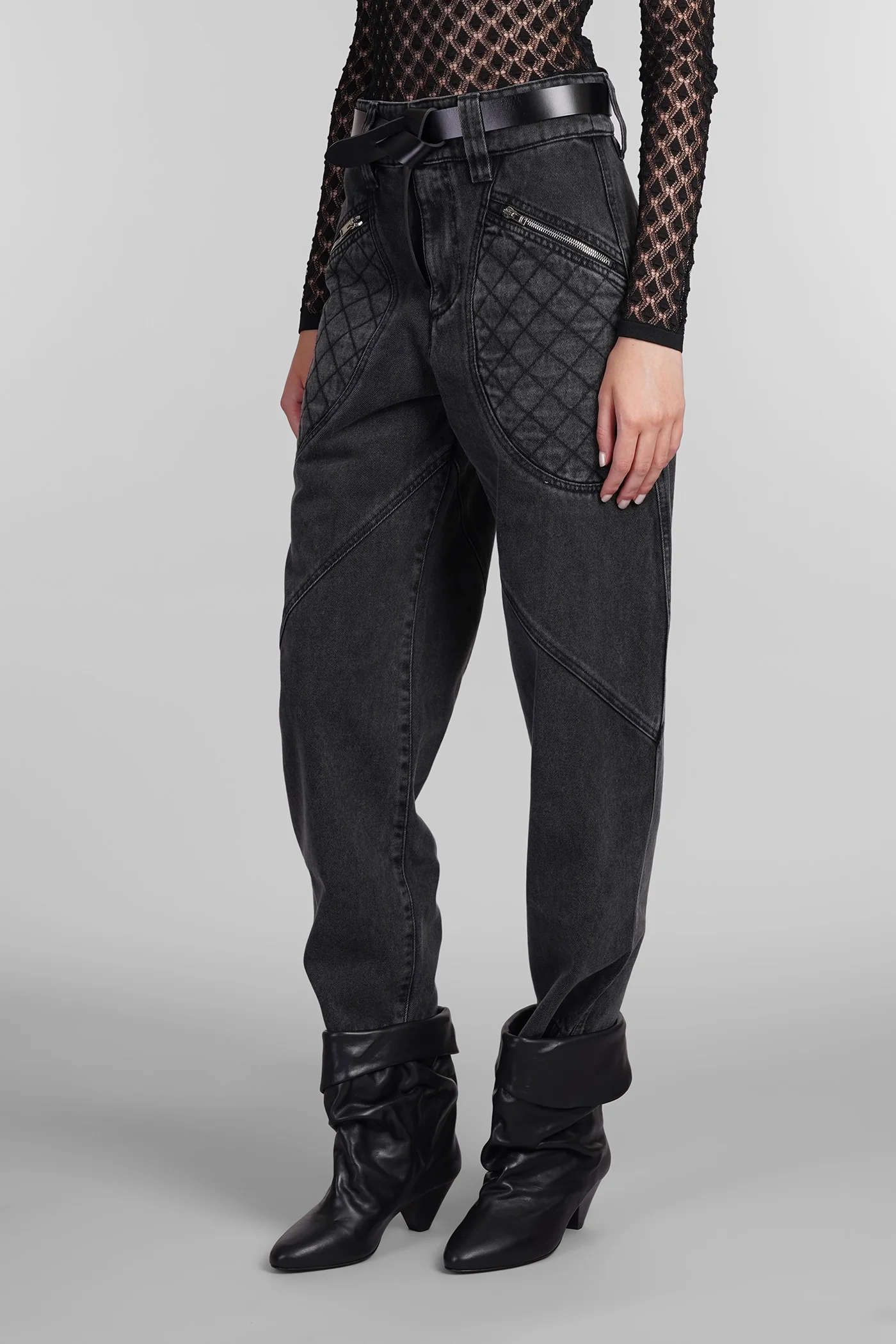 Catarina Jeans in grey cotton - Image 4