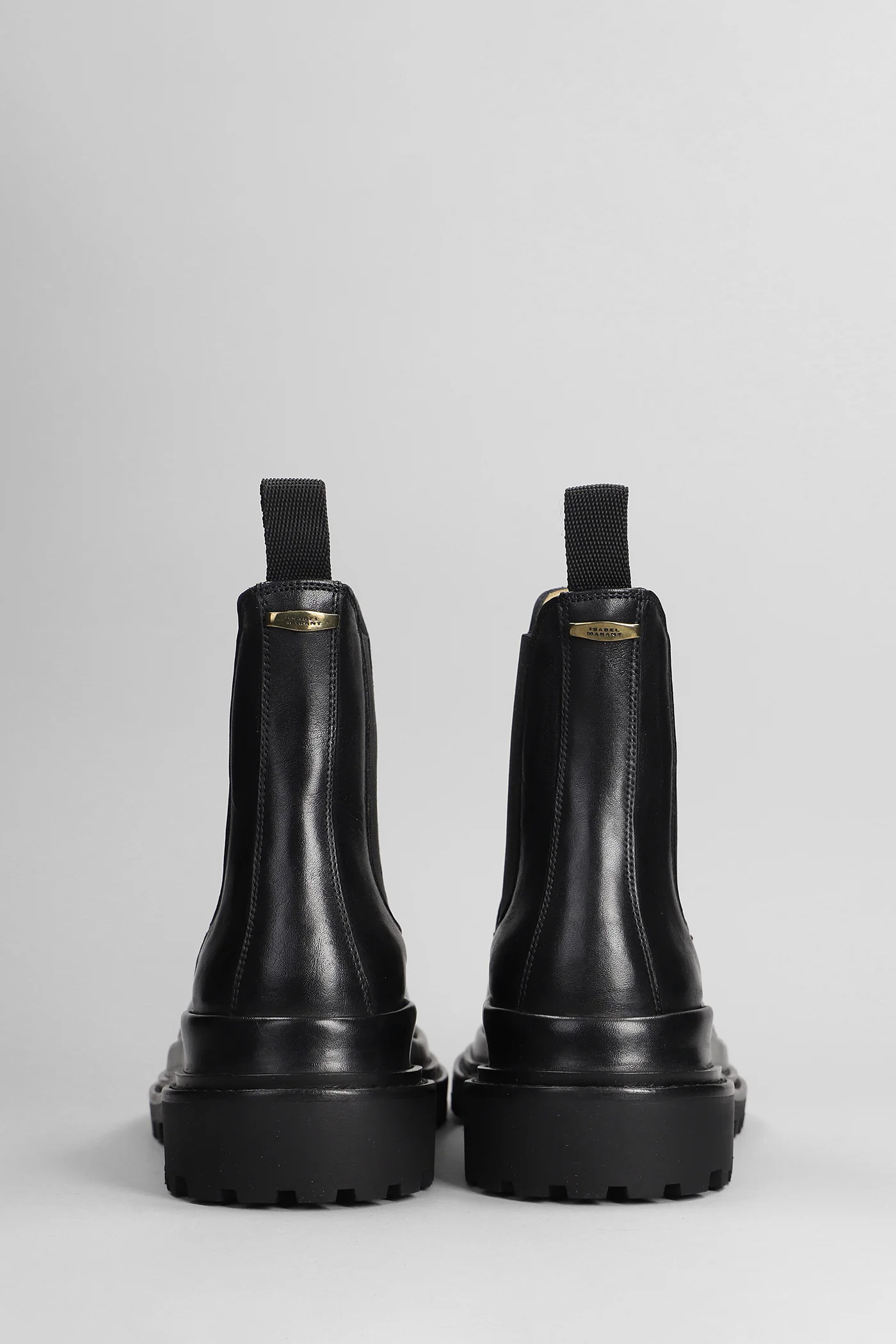 Ceilee Combat boots in black leather - Image 4