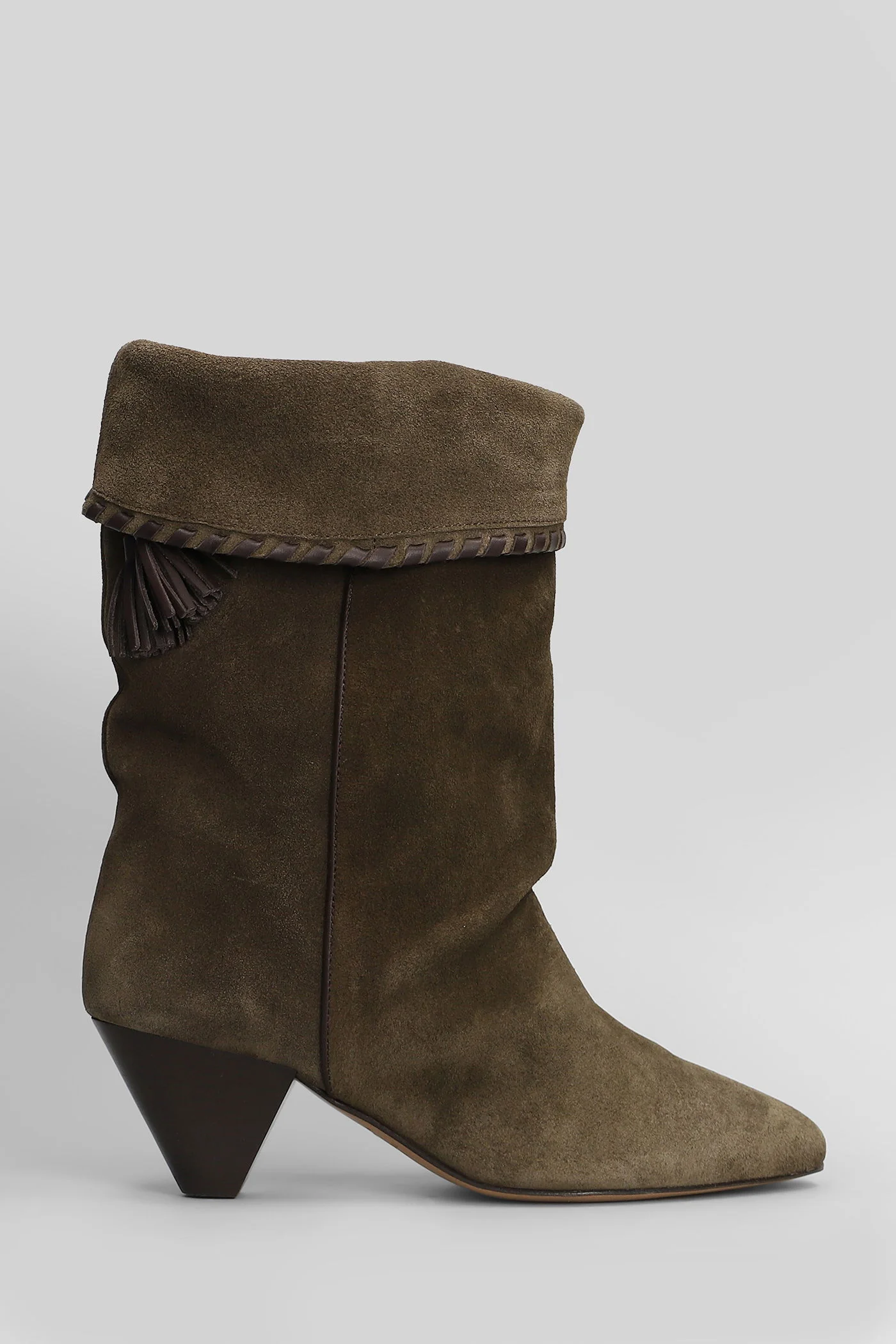 Dalby High heels Ankle boots in khaki suede