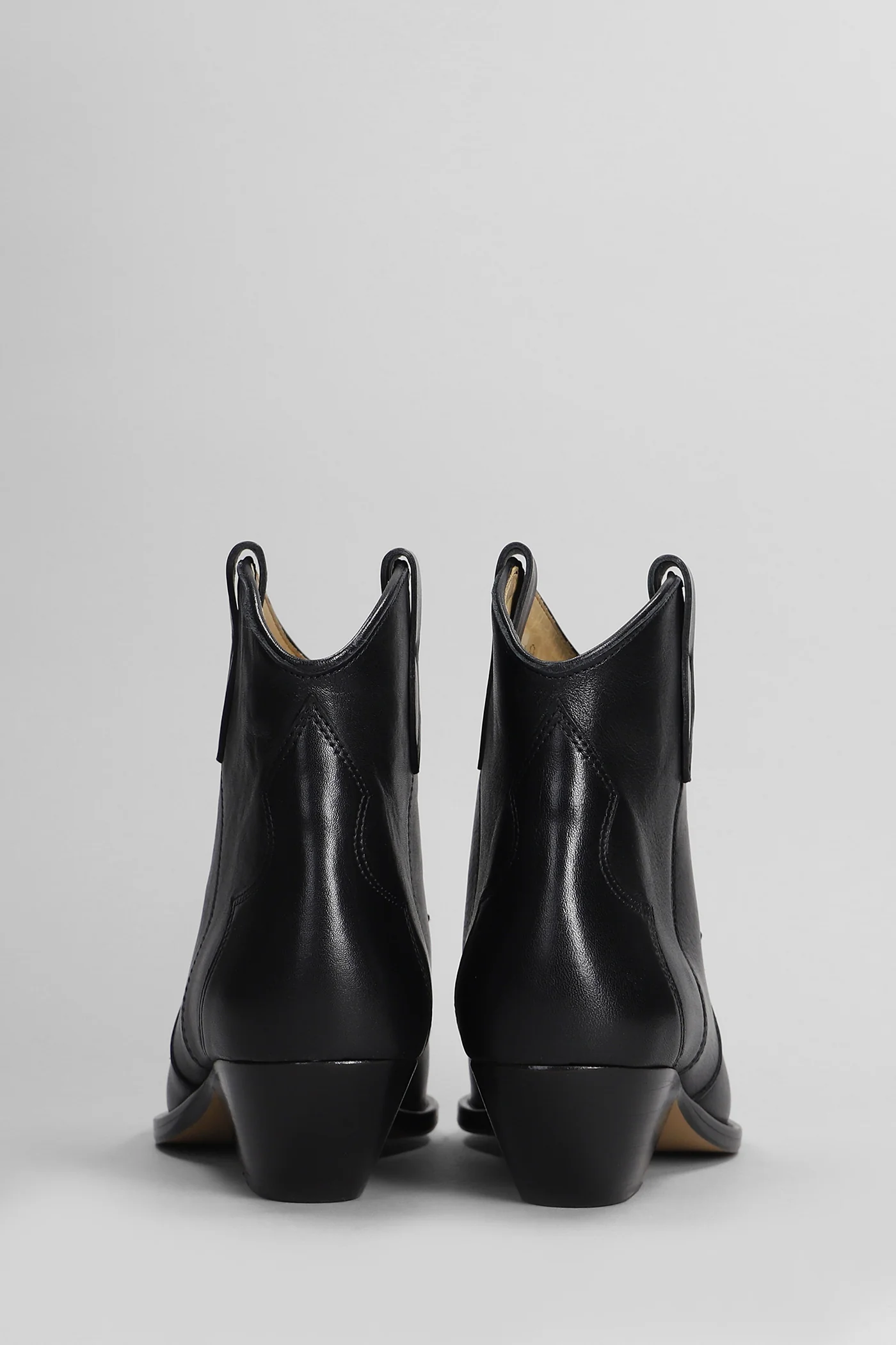 Dewina texan Ankle boots in black leather - Image 4