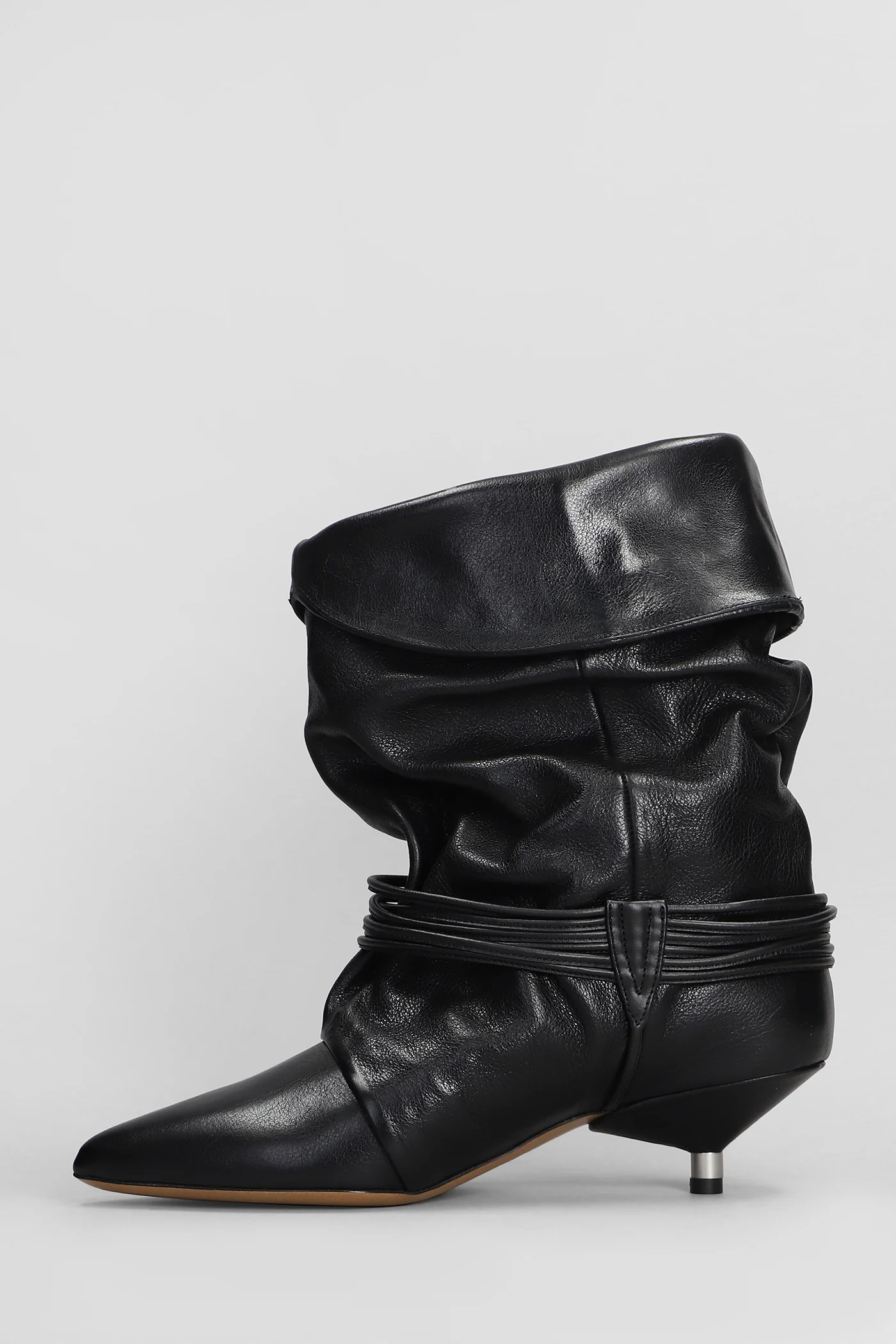 Edrika High heels Ankle boots in black leather - Image 3