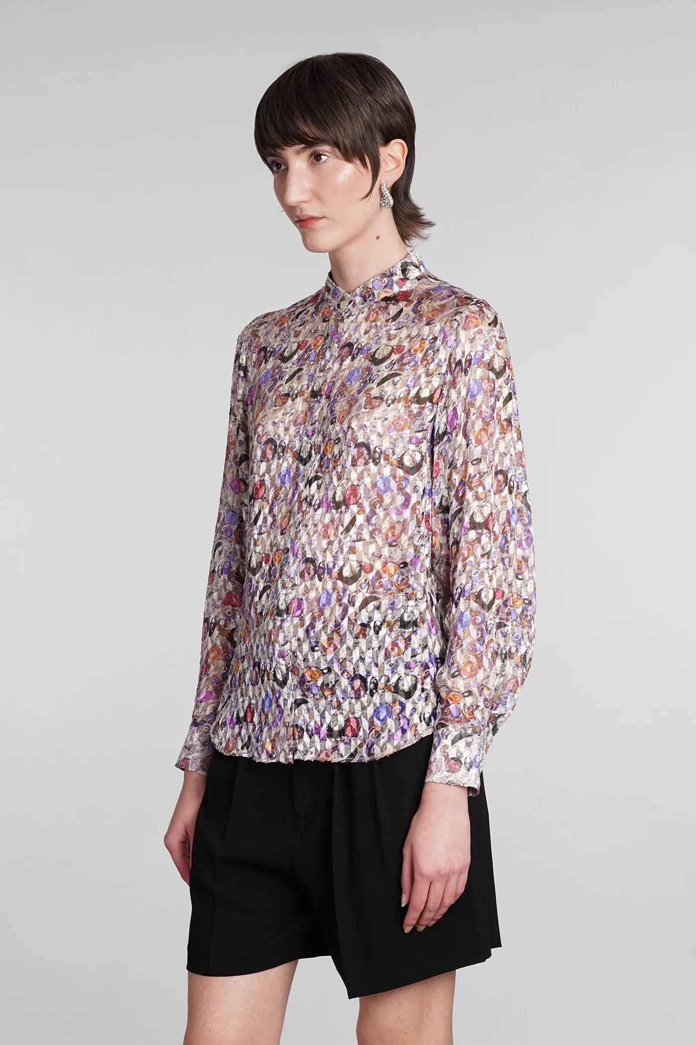 Ilda Shirt in multicolor viscose - Image 4
