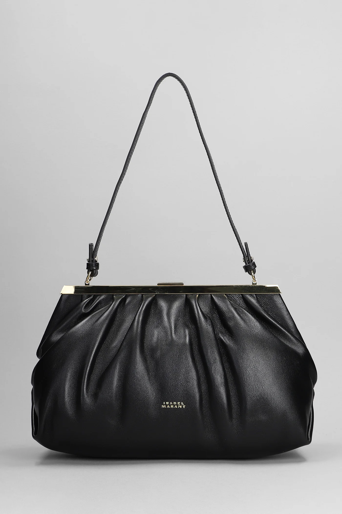 Leyden Shoulder bag in black raffia