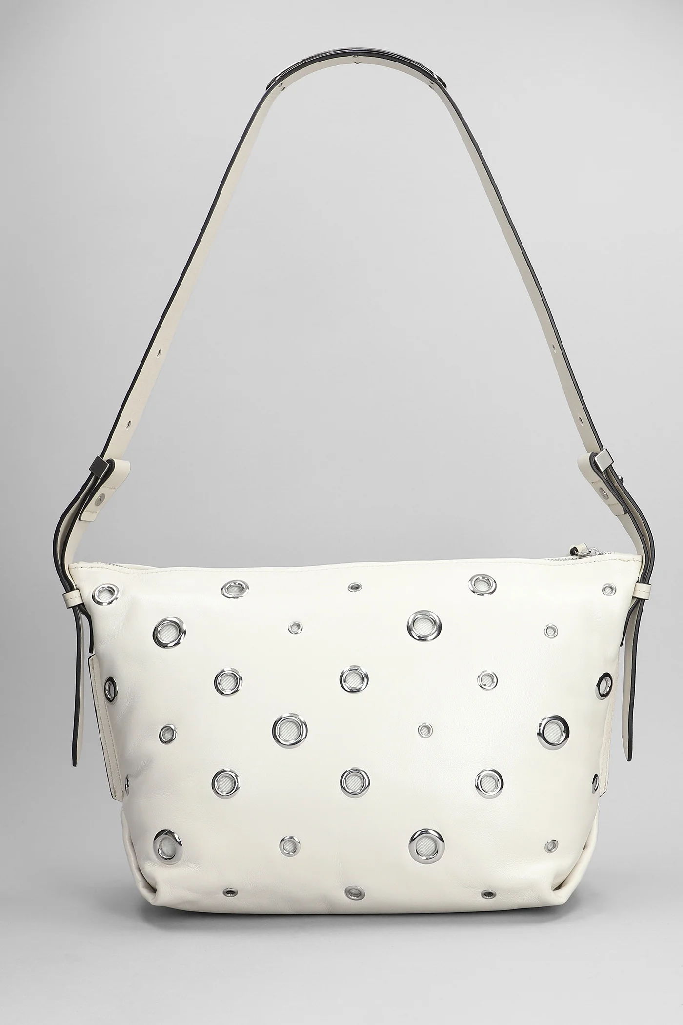 Leyden Shoulder bag in grey leather - Image 3