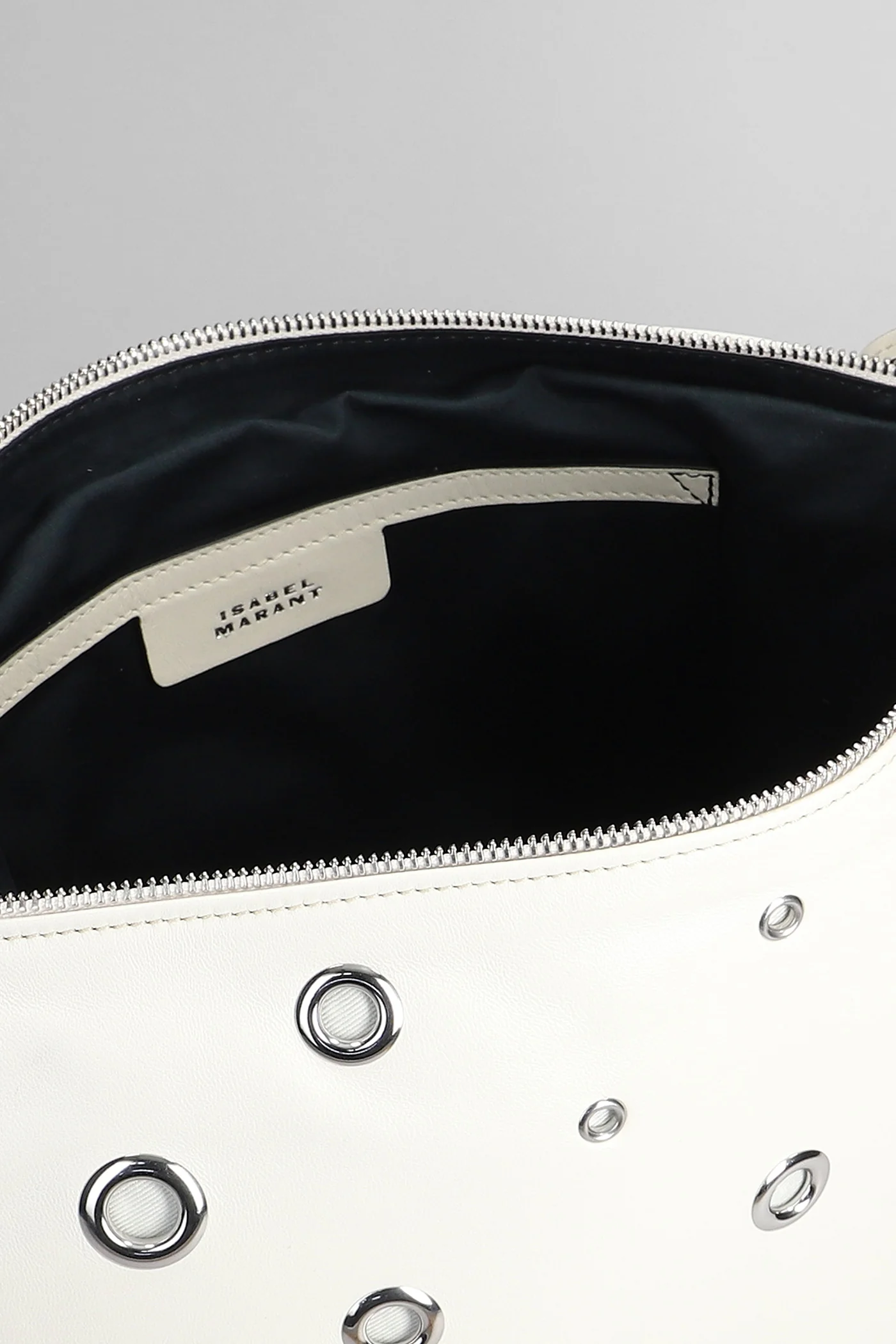 Leyden Shoulder bag in grey leather - Image 4
