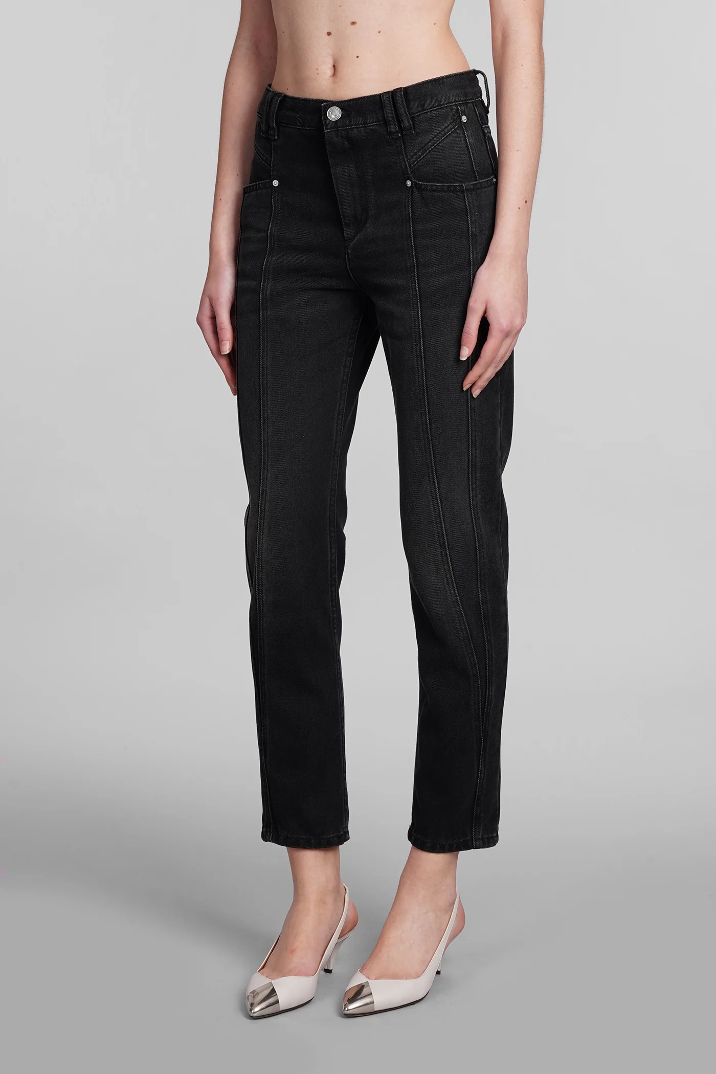 Nikira Jeans in black cotton - Image 4
