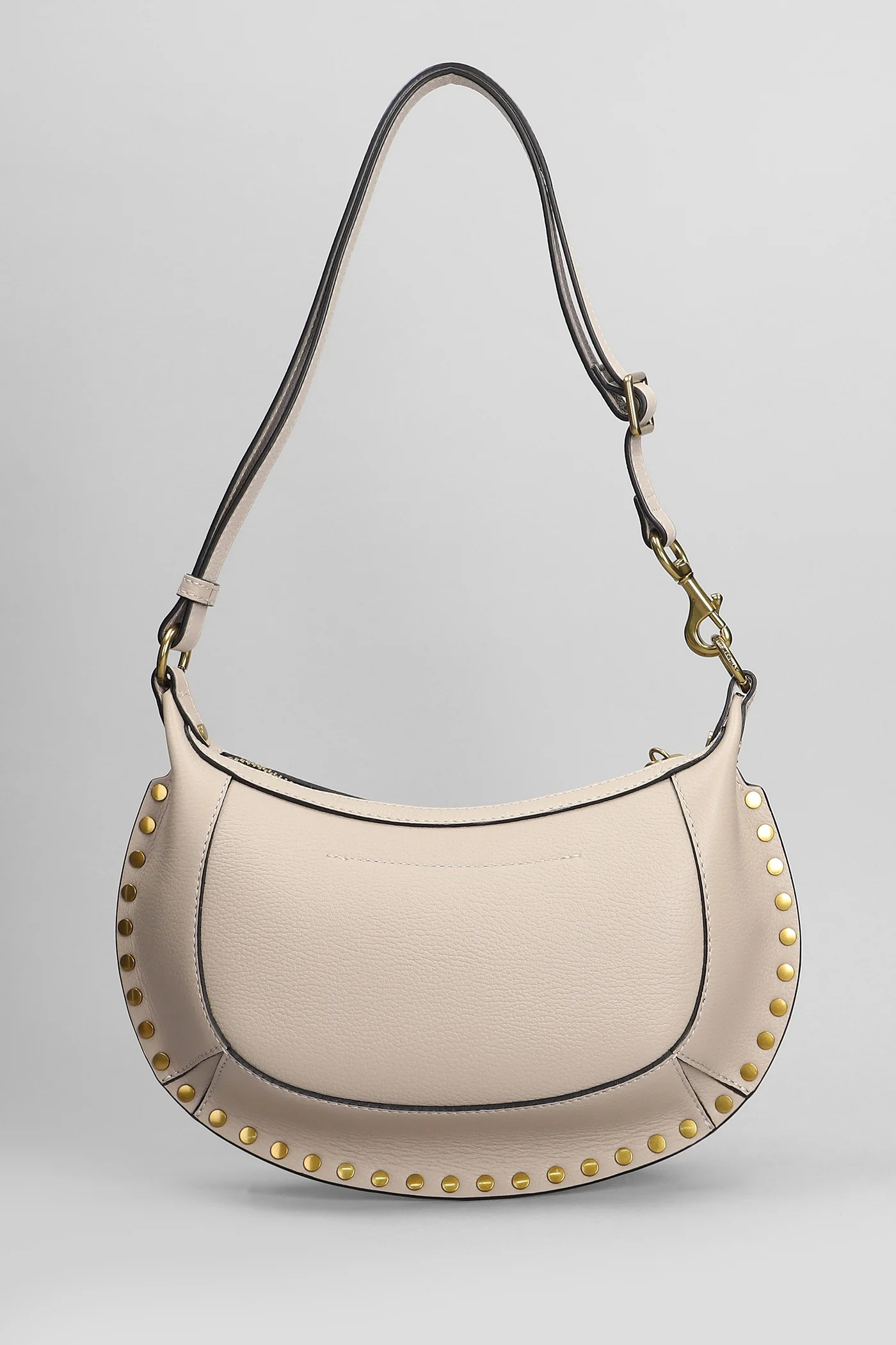 Oskan moon Shoulder bag in beige leather - Image 3