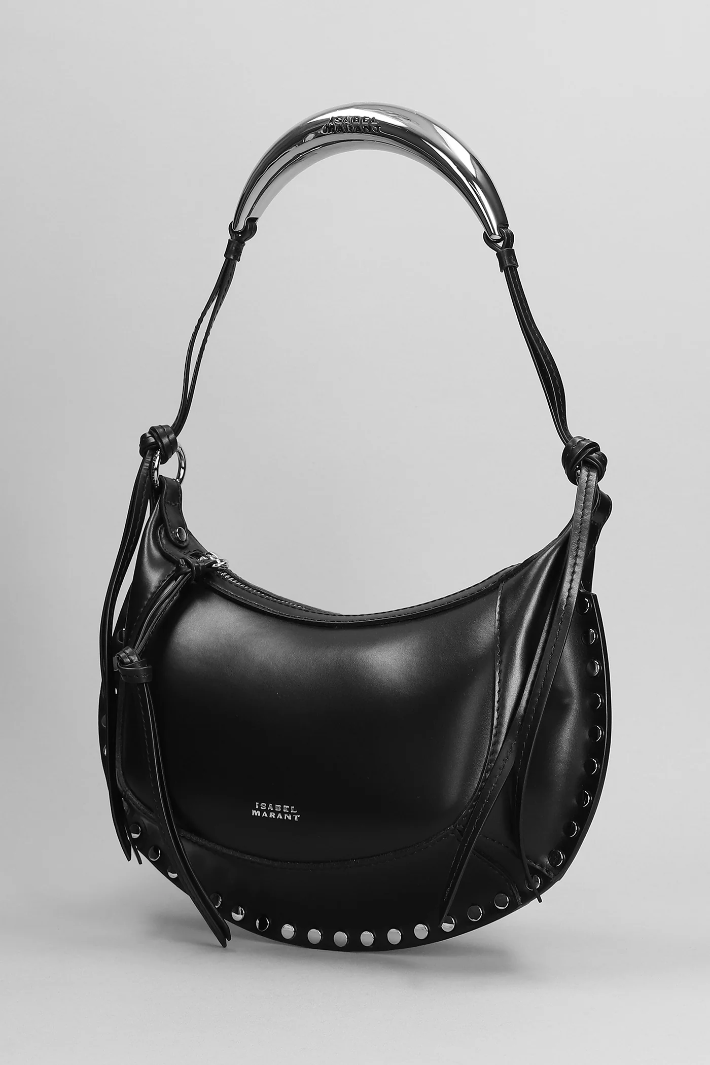 Oskan moon Shoulder bag in black leather - Image 2