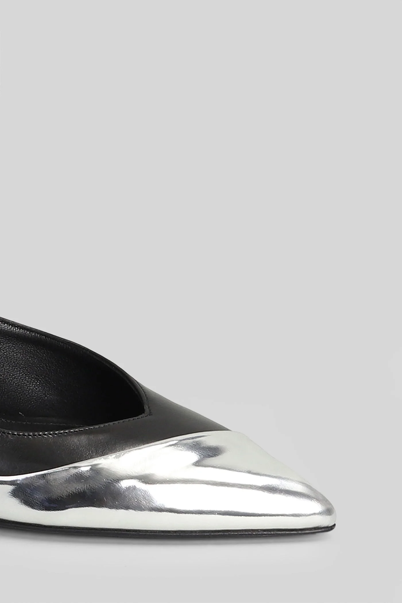 Peleny Pumps in silver leather - Image 5