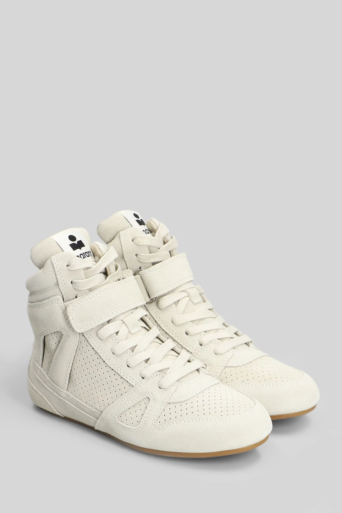 Senny high Sneakers in grey suede - Image 2