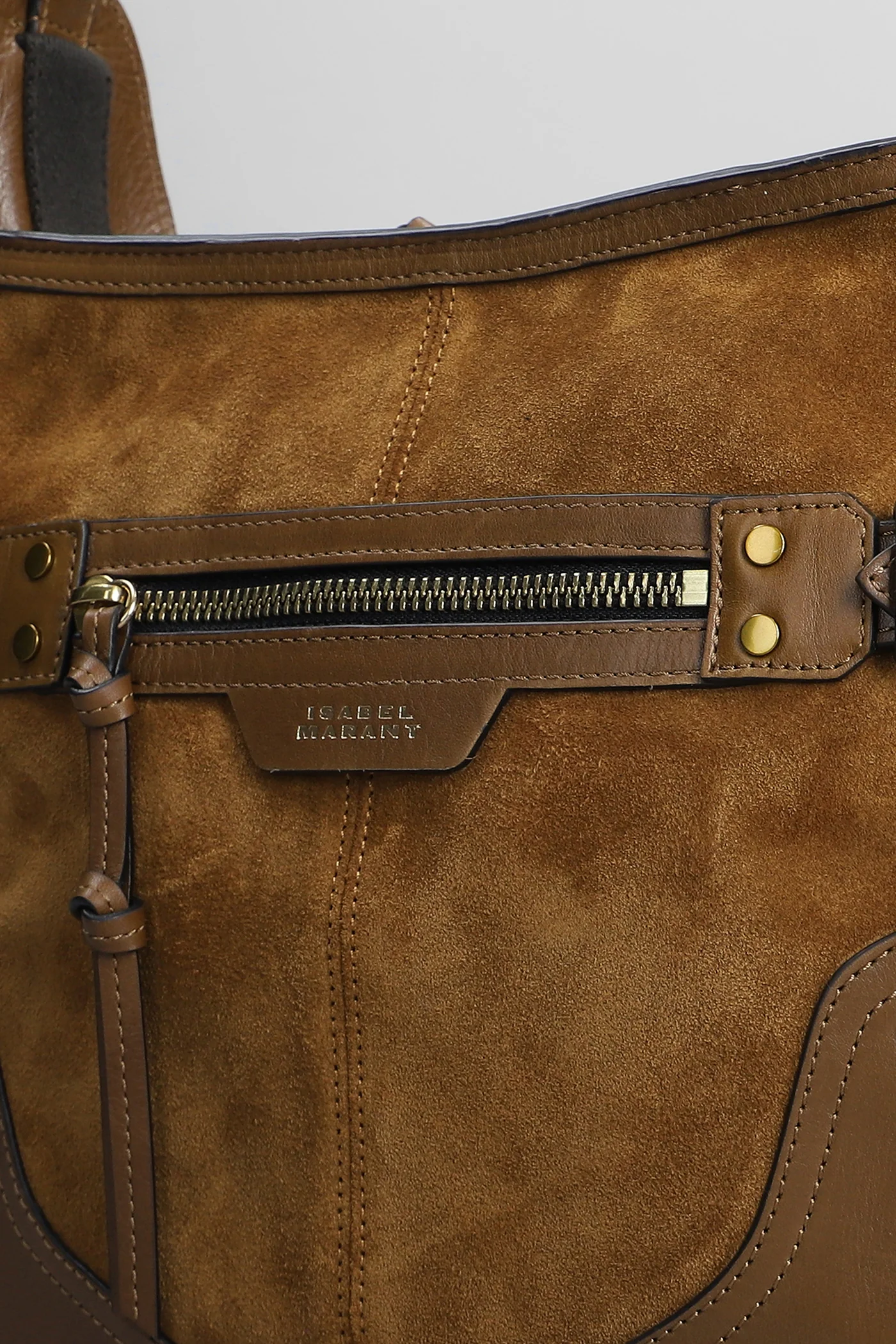 Sierra hobo s Shoulder bag in brown suede and leather - Image 4